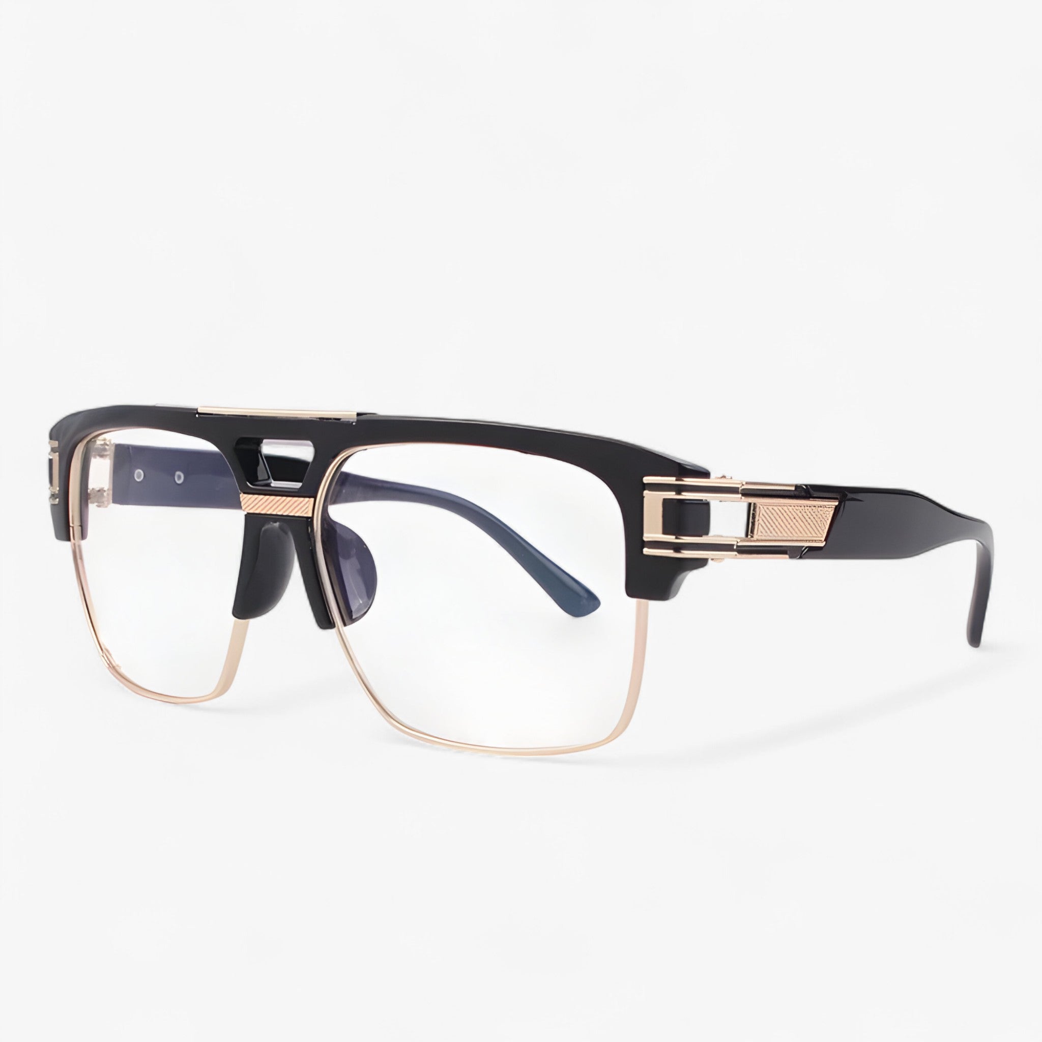 Luca | Occhiali da sole vintage a specchio retrò firmati - Nero-Trasparente Come immagine - Fashion Sunglasses men sunglasses polarized mens sunglasses Polarized man sunglasses Sunglasses sunglasses polarized men - Concept Palermo