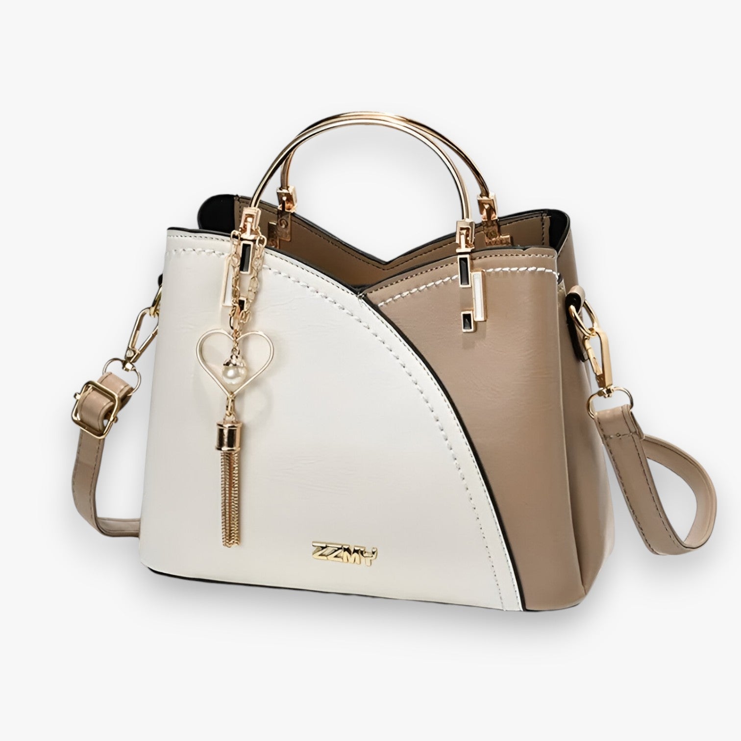 Loisa | Borsa a tracolla in pelle per donna elegante e versatile in colori alla moda - Khaki - bag Gift Gifts for women Shoulder Bags women womens fashion - Concept Palermo