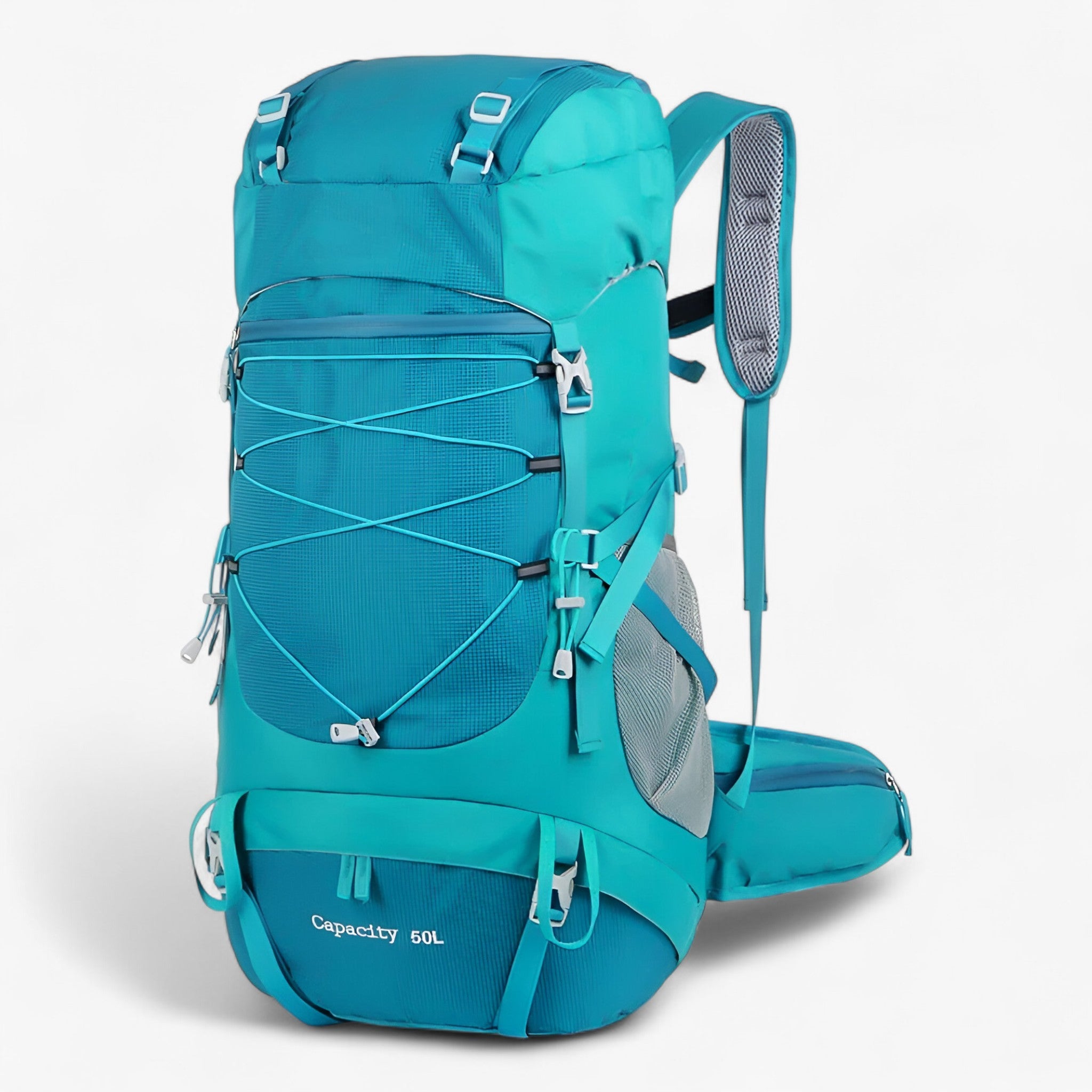 Zaino da trekking 50L in nylon impermeabile per viaggi avventurosi - Blu profondo - 50L backpacks Backpacks hiking backpacks - Concept Palermo
