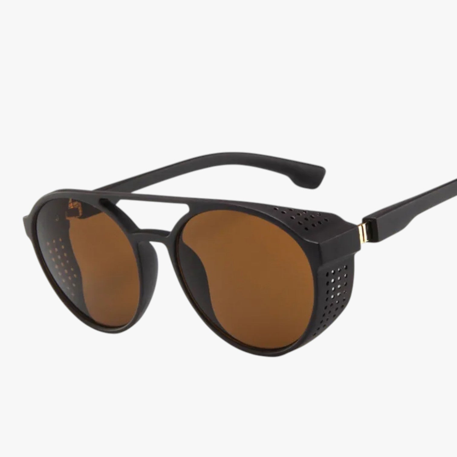 Seth | Occhiali da sole punk vintage per uomo - marrone nero Come mostrato nella figura - Fashion Sunglasses mens sunglasses Sunglasses - Concept Palermo