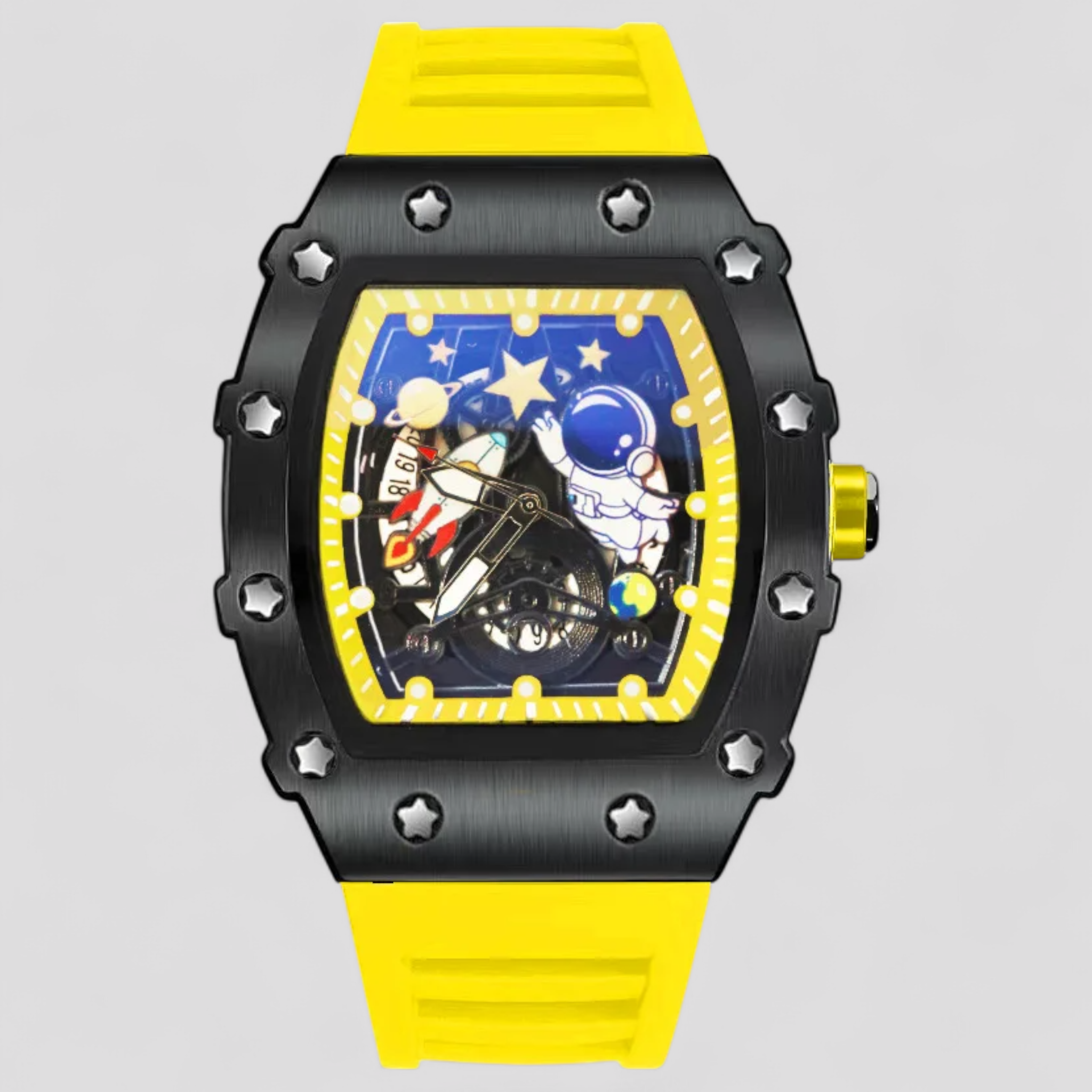 Kian | Orologio Meccanico Estivo Personalizzato - Giallo - watch for men watch for women WATCHES FOR MEN - Concept Palermo