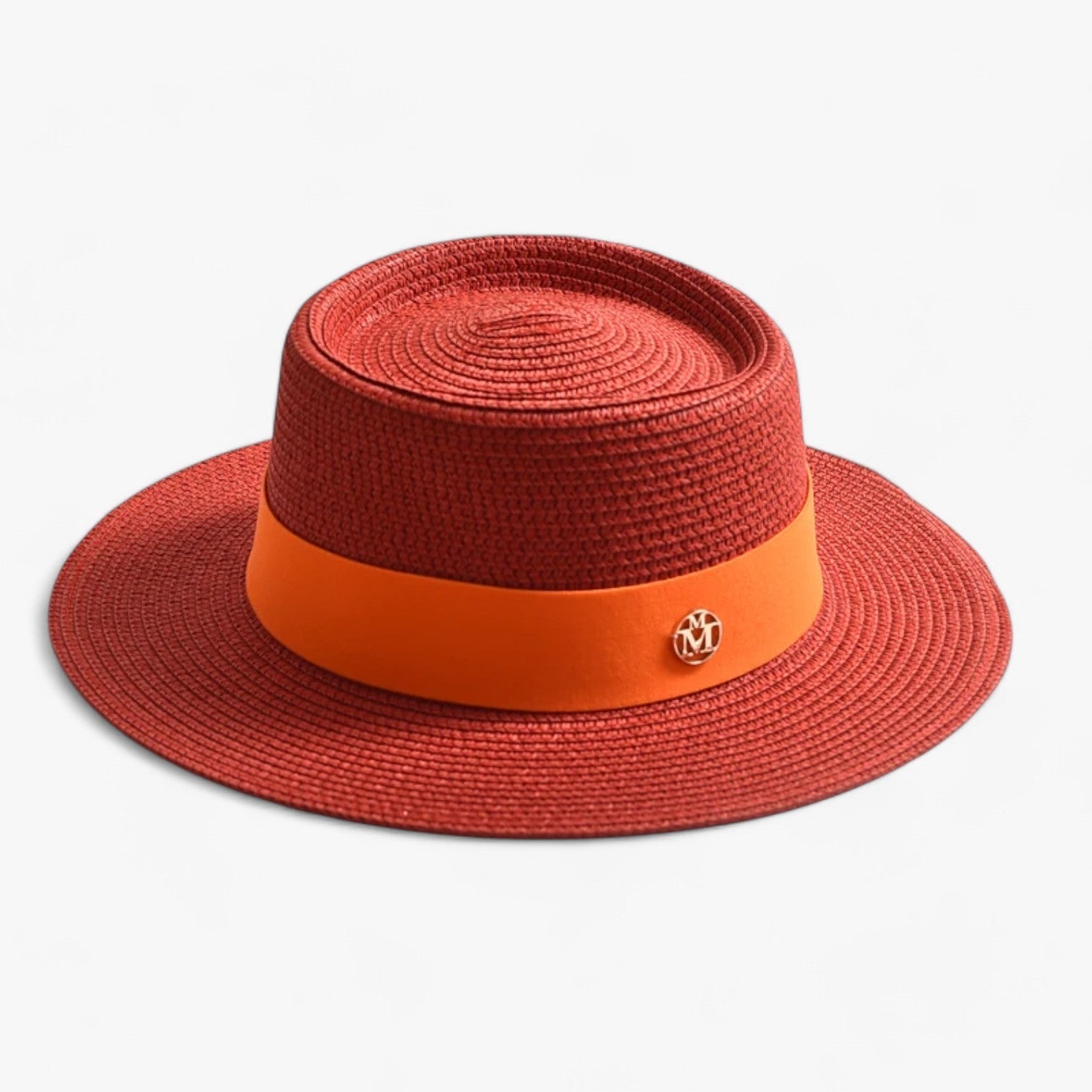 Clara | Elegante cappello di paglia - Stile, leggero e adatto ai viaggi - Rood 56-58CM - bucket hats hat Hat for girls women hat - Concept Palermo