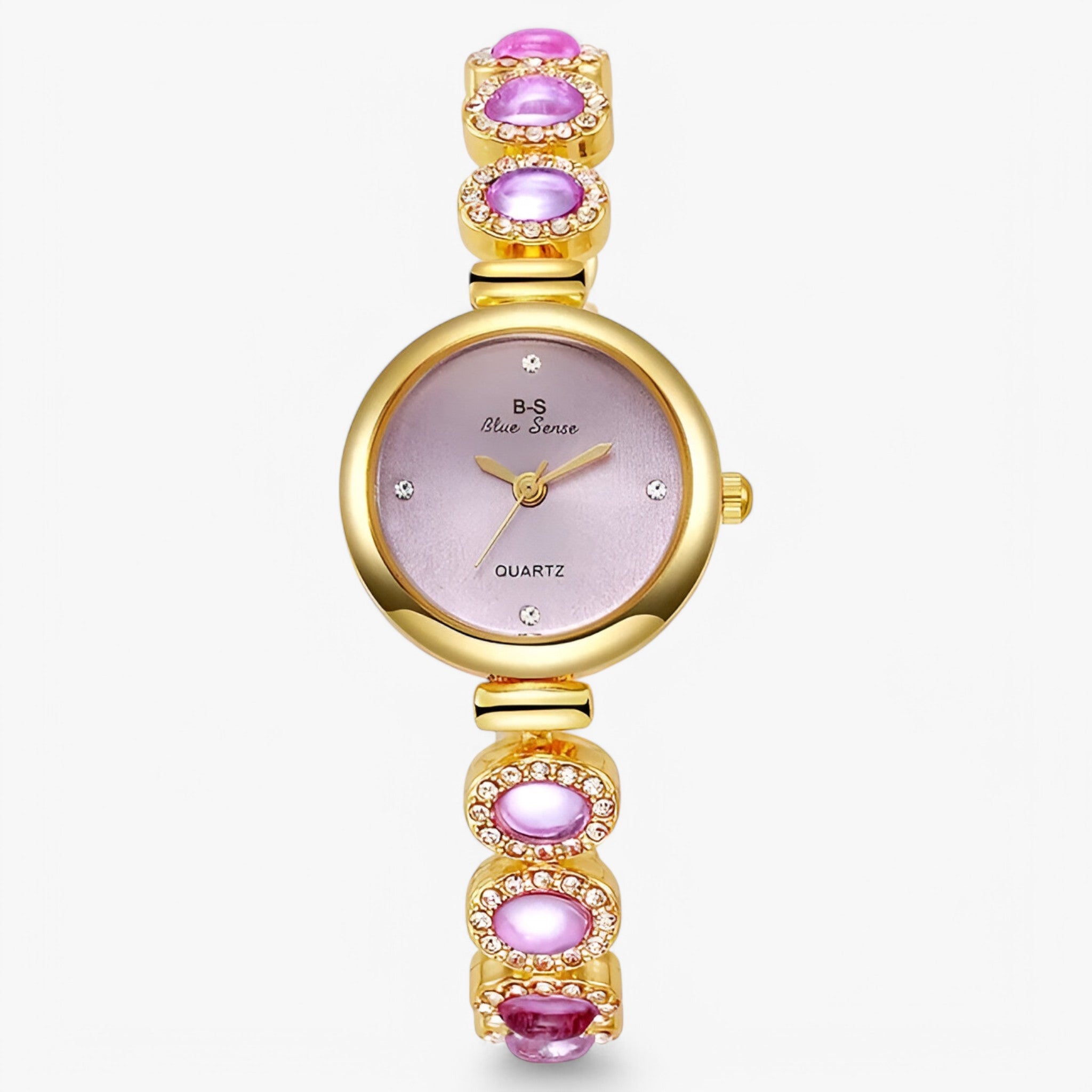 Veronica | Orologio da donna con pietre verdi e design ispirato ai brand di lusso - Rosa 2 - female watch watch for women - Concept Palermo