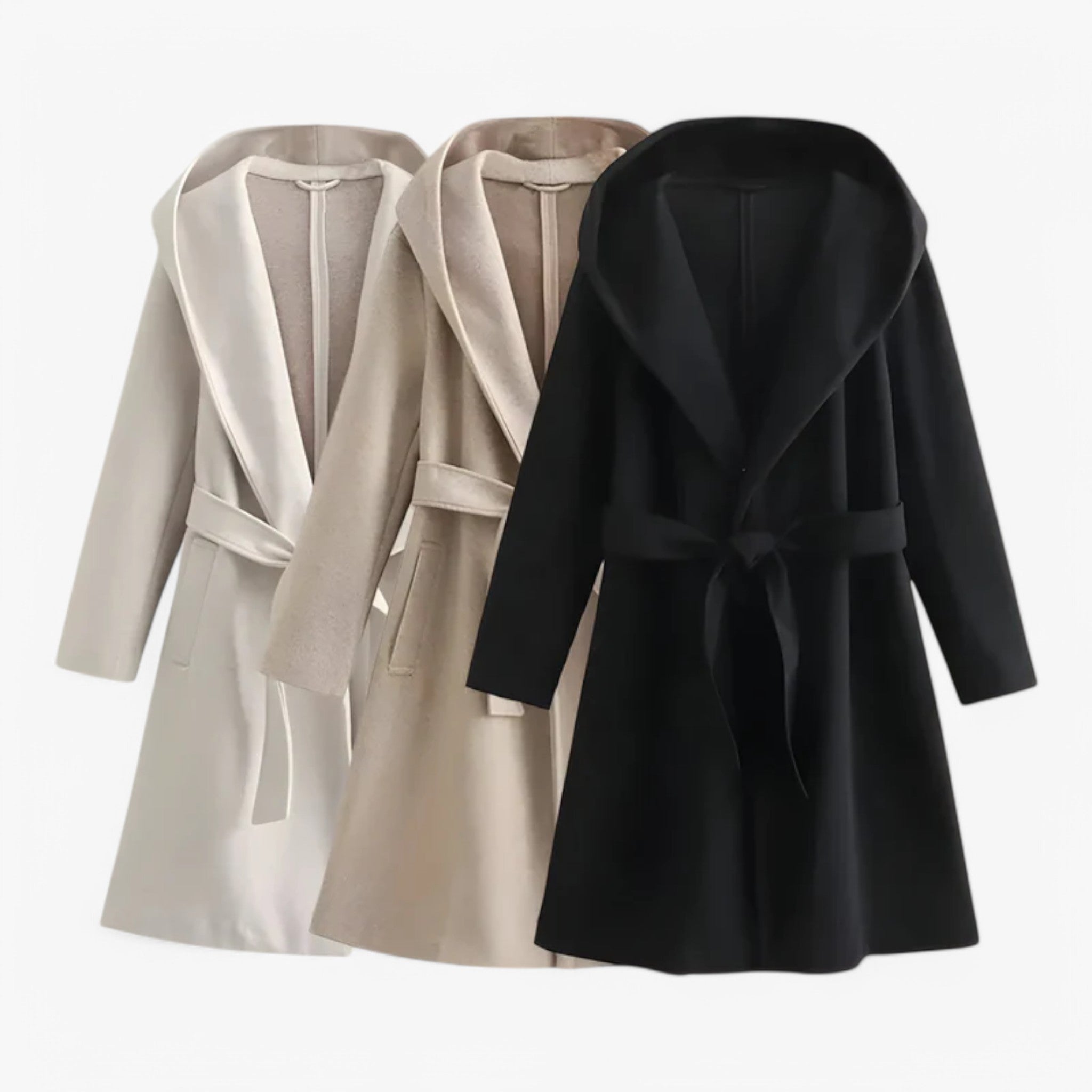 Jasmina | Cappotto con cappuccio - Caldo e alla moda - - coats coats for women - Concept Palermo