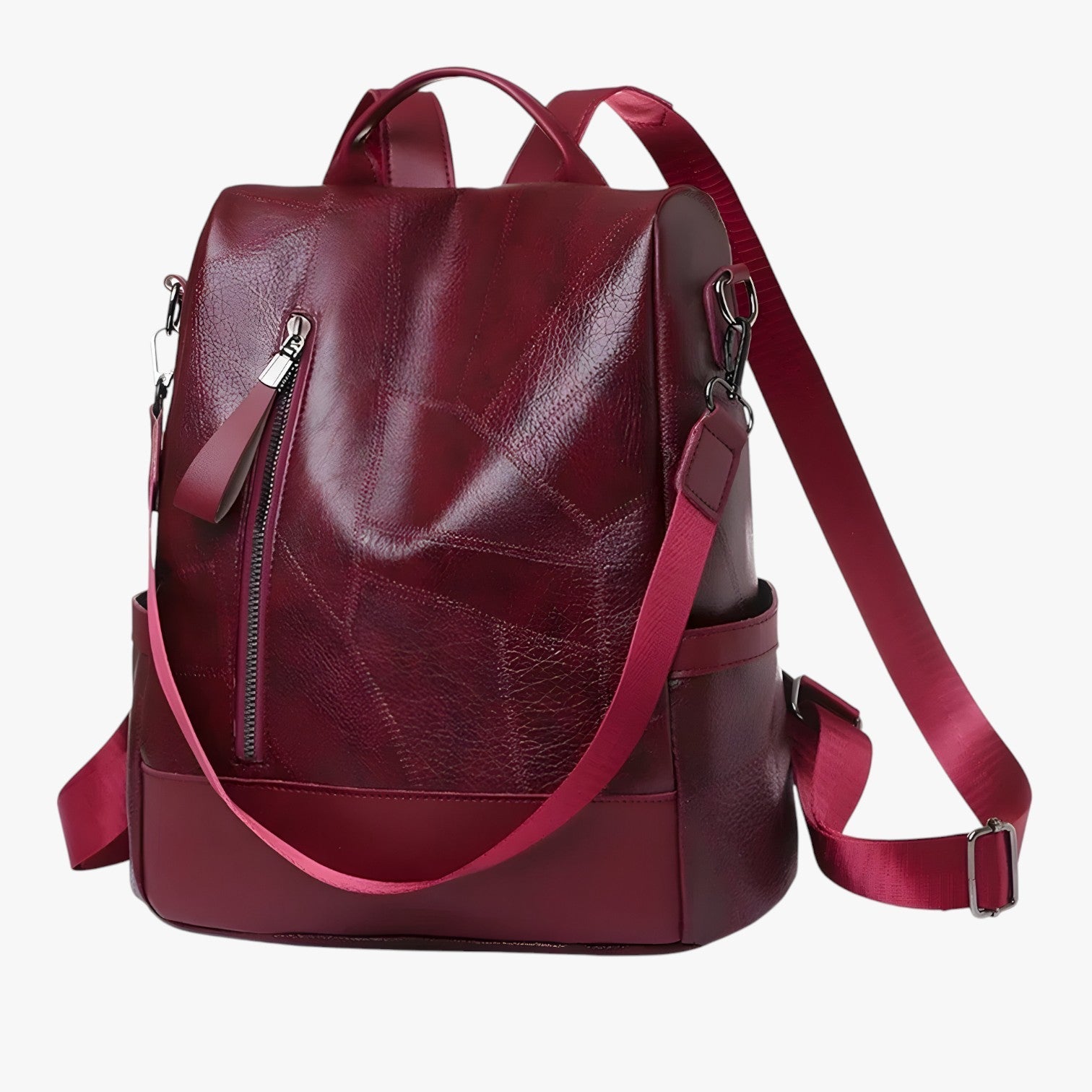 Celeste | Zaino vintage elegante – perfetto per scuola e viaggi - Rosso - Bags Shoulder Bags women bags - Concept Palermo