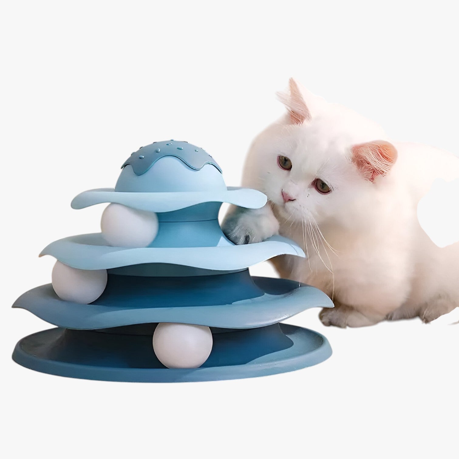 Clover | Torre Interattiva a 4 Piani – Gioco Divertente per Gatti Attivi - - pet PET SUPPLIES petproduct Pets - Concept Palermo