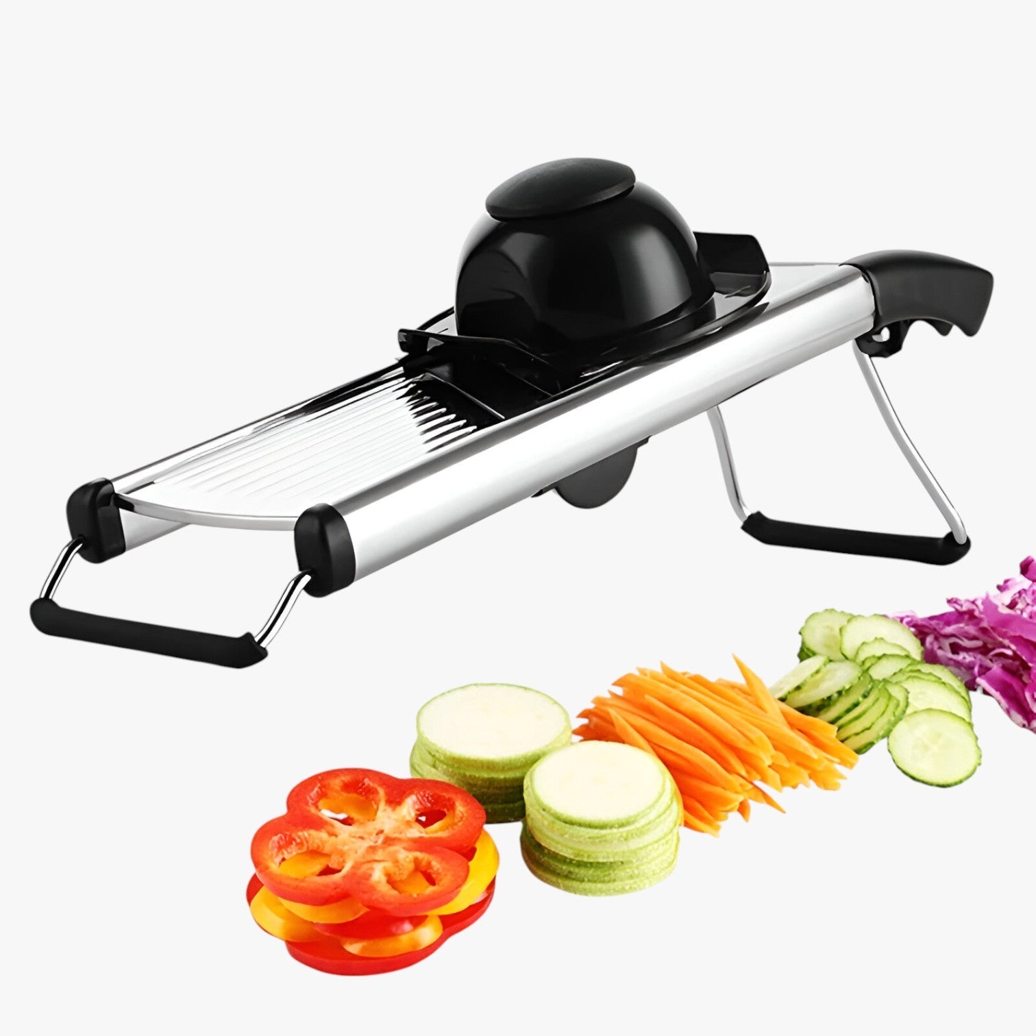 Bastian | Mandolina Regolabile in Acciaio Inossidabile – Affettare Verdure Velocemente e in Sicurezza - - Kitchen kitchen accessory kitchen tools - Concept Palermo