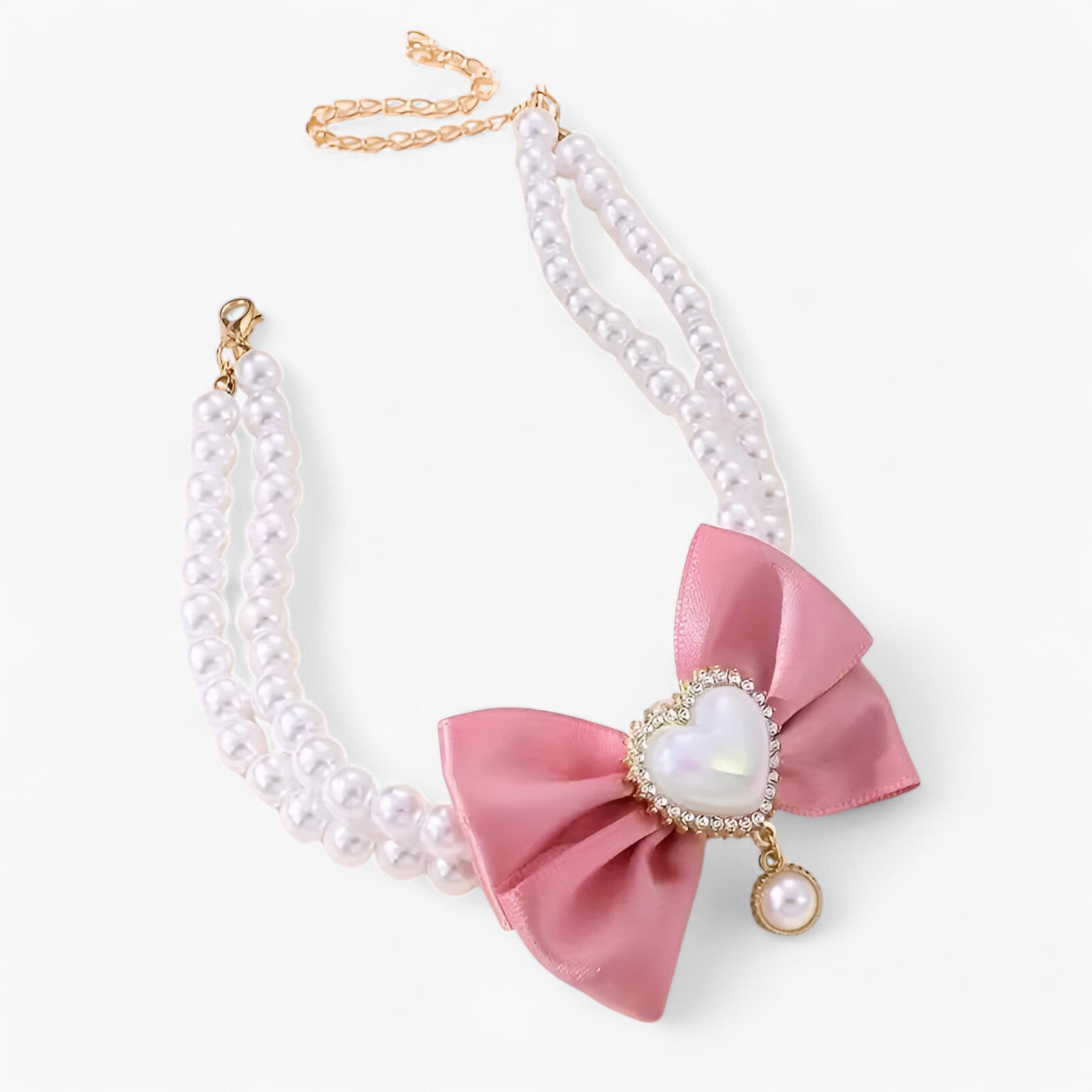 Ruby | Collana Regolabile a Doppio Strato con Ciondolo a Cuore - - - Concept Palermo