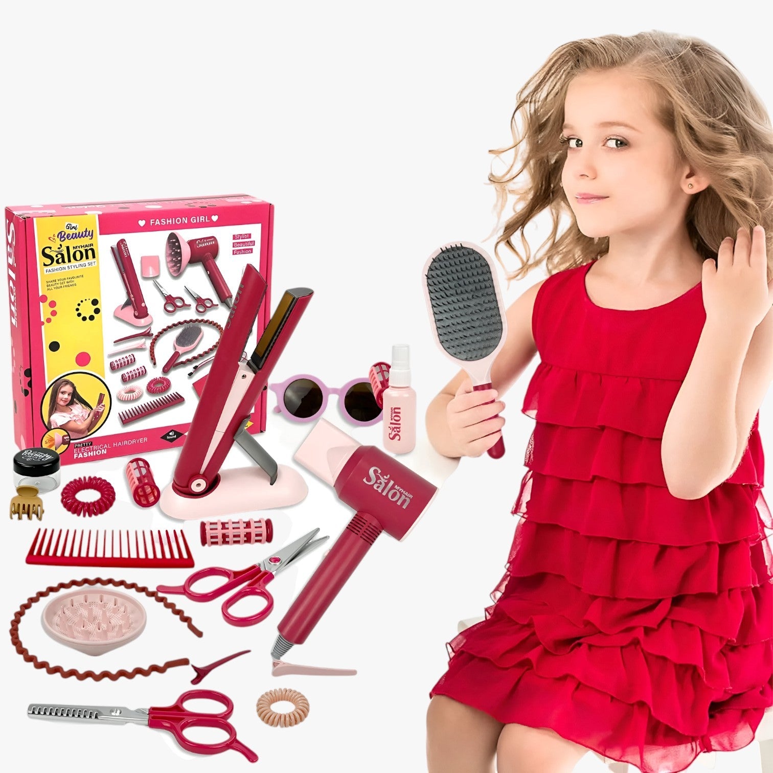 Samira | Set di Gioco Salone di Bellezza – Stile Giocoso e Esplorazione - - toys toys & gifts toys for kids - Concept Palermo