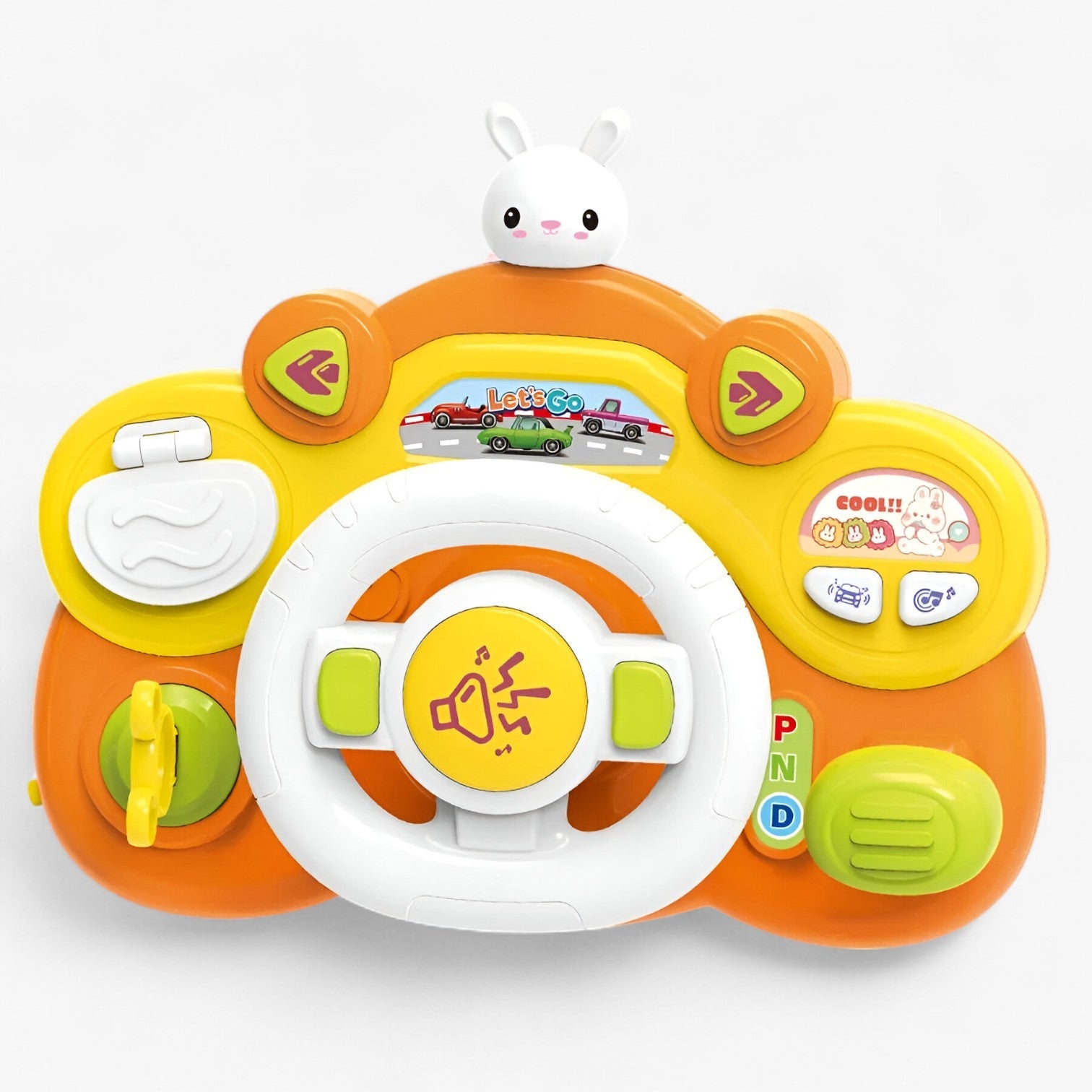 Teo | Volante Interattivo con Divertimento Educativo - arancione - toys toys & gifts toys for kids - Concept Palermo