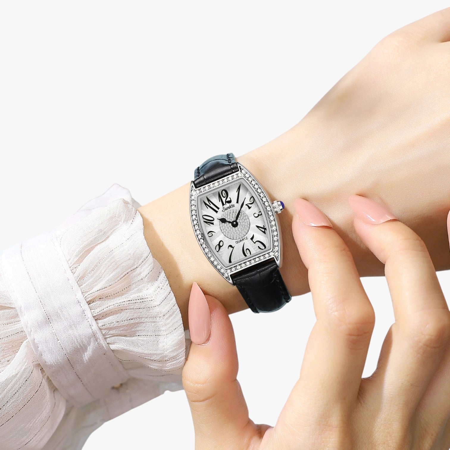 Seraphina | Orologio Donna Elegante LIGE Sunkta Quarzo, Pelle, Impermeabile - - female watch ladies watch watch watch for women watches - Concept Palermo