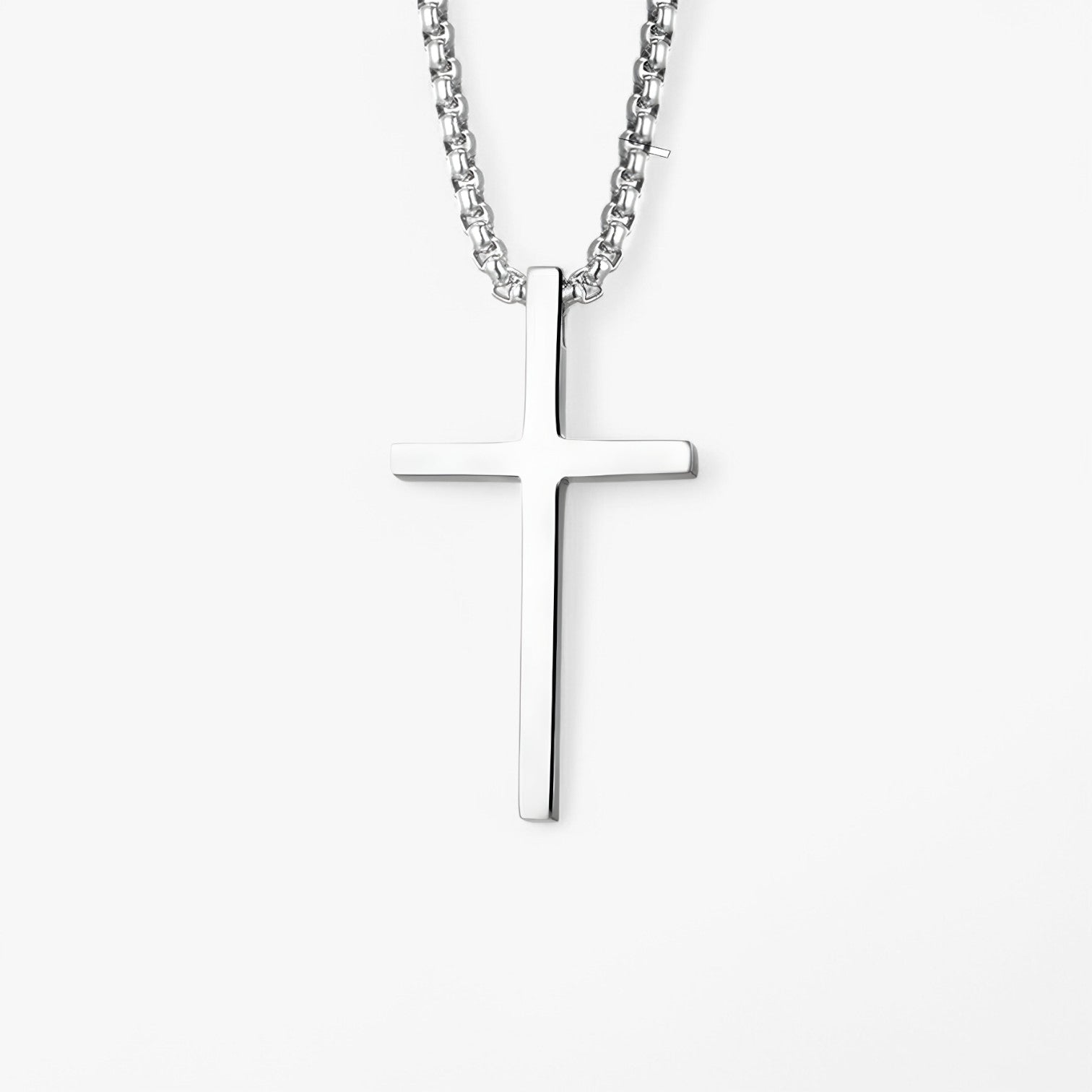 Noah | Ciondolo in Croce d'Argento – Cool & Senza Tempo in Acciaio Inossidabile - - necklace for men NECKLACES Stainless Steel Necklace - Concept Palermo