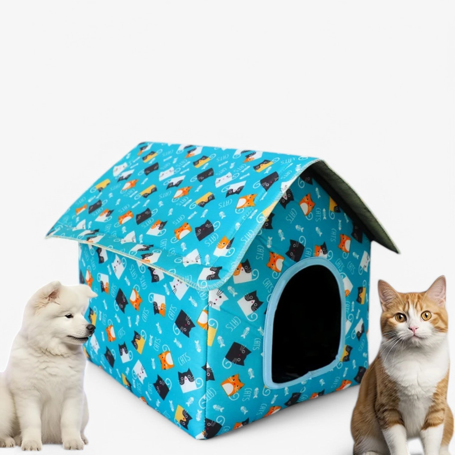 Harlow | Casetta per gatti impermeabile – Calda e accogliente per esterni - - dog DOG SUPPLIES - Concept Palermo