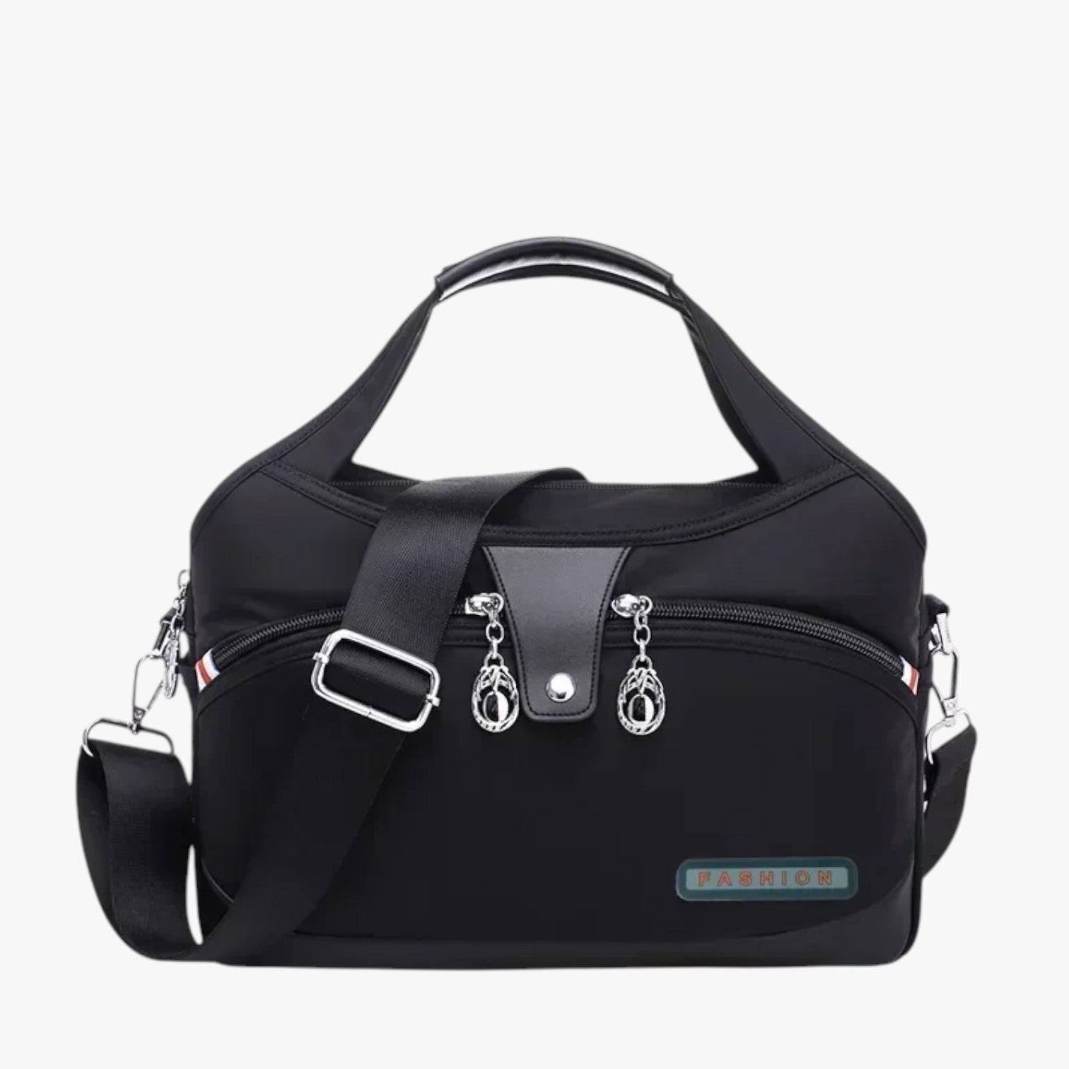 Leona | Borsa a tracolla alla moda con spazio extra - Nero - bag Bags handbags women bags Women's handbags - Concept Palermo