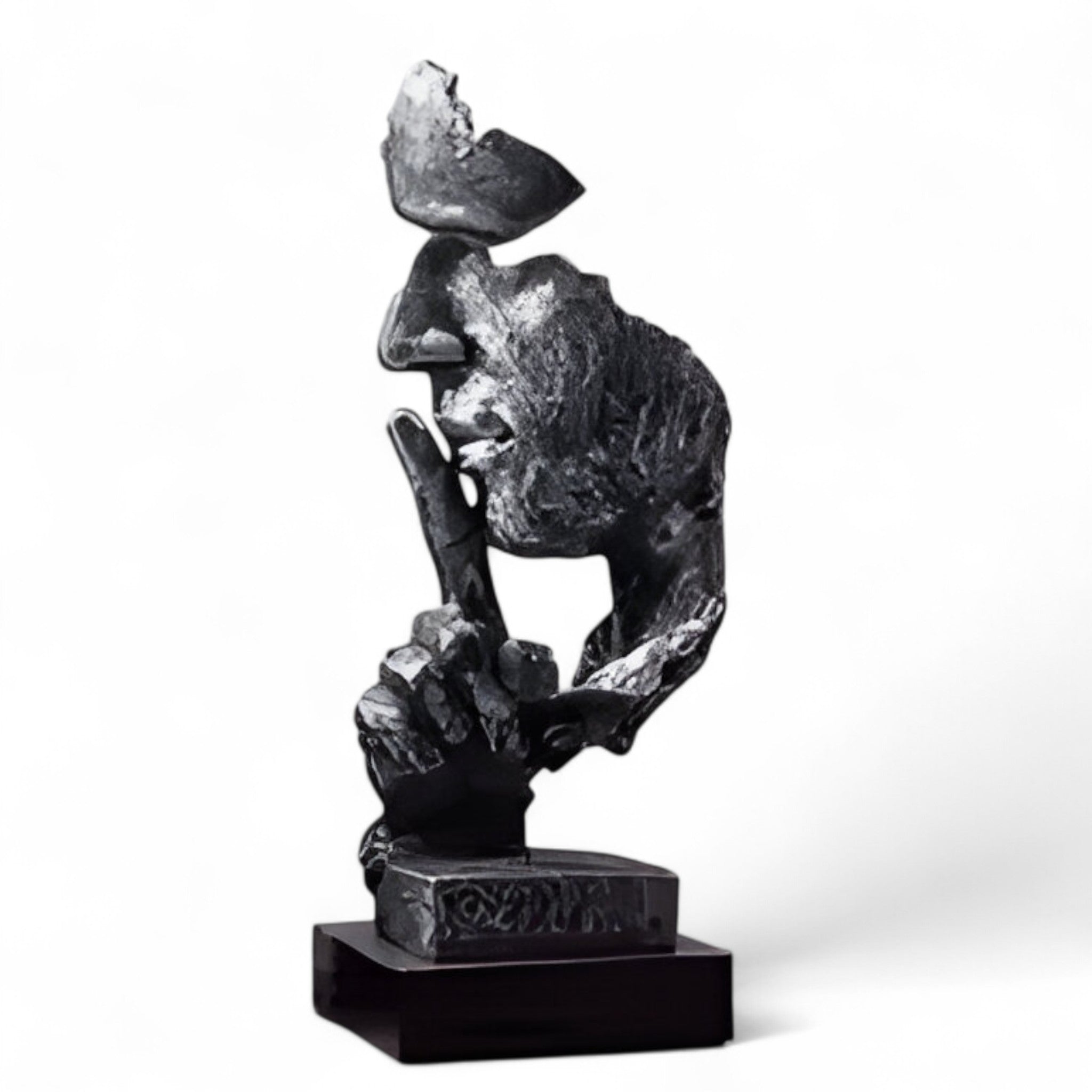 Noah | Espressione silenziosa, scultura Art Déco stimolante - Argento - Boligindretning Figur Hjem Indendørs Skulptur Statue - Concept Palermo