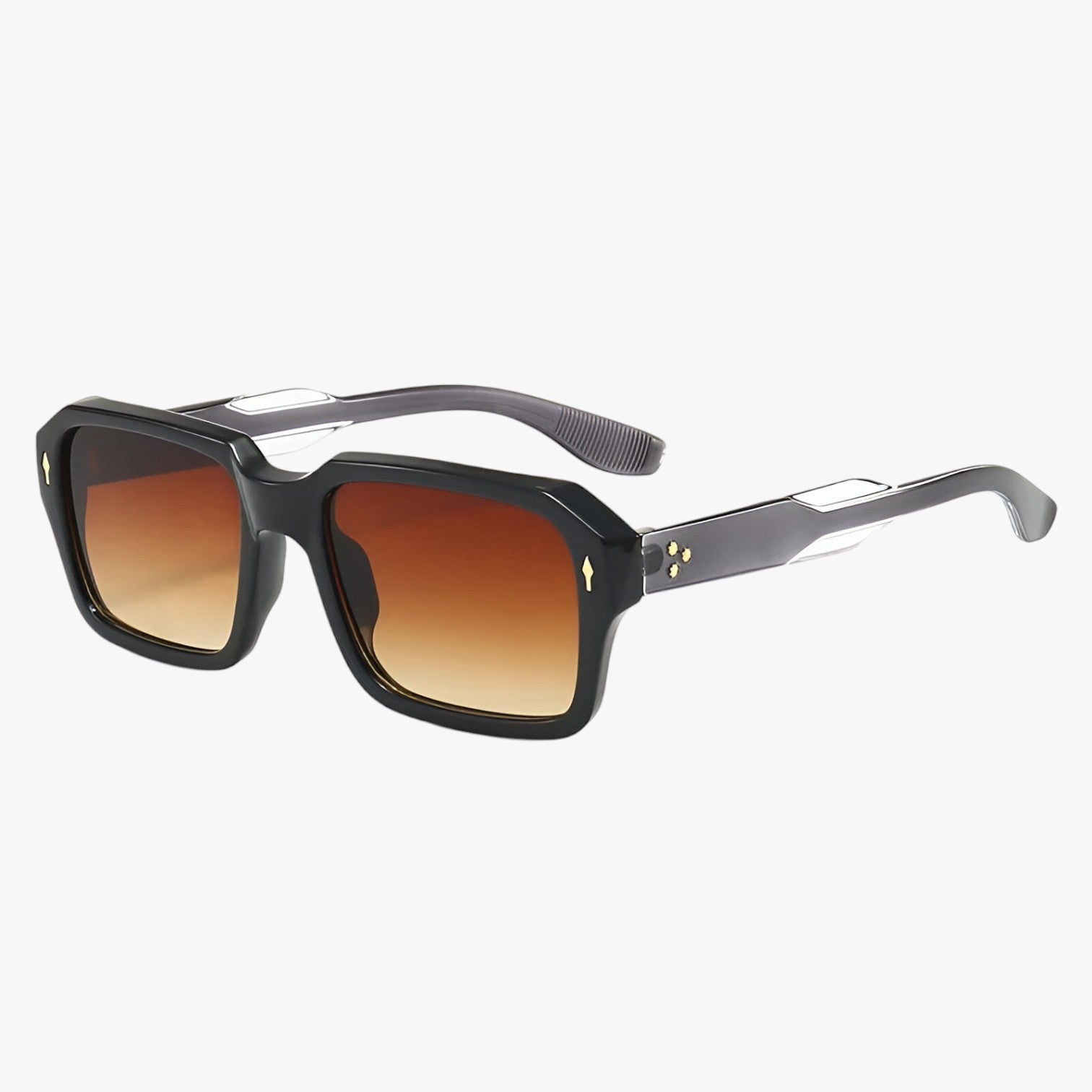 Kenyon | Occhiali da sole rettangolari – Protezione UV400 e design - Nero Grigio Come mostrato in figura - mens sunglasses Sunglasses - Concept Palermo
