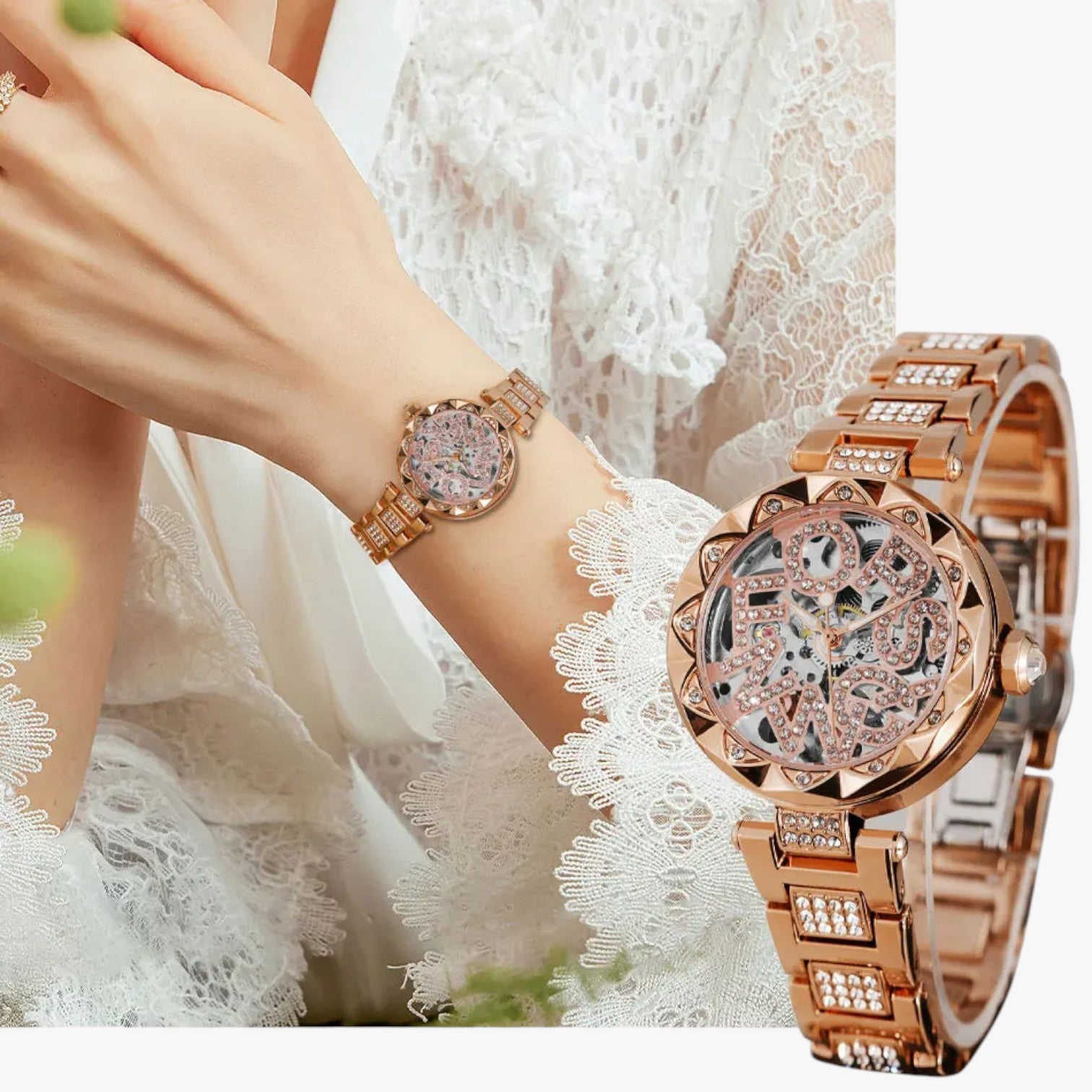 Ana | Orologio da Donna di Lusso 2025 Eleganza Meccanica in Acciaio e Diamanti 3D - - female watch ladies watch waist belt for women watch watch for women watches - Concept Palermo