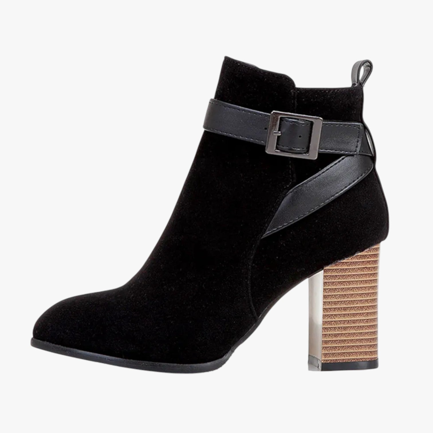 Eberta | Stivali alti da donna con fibbia – Eleganza e comodità per l'autunno/inverno - Nero - BOOTS Boots & Shoes womens boots - Concept Palermo