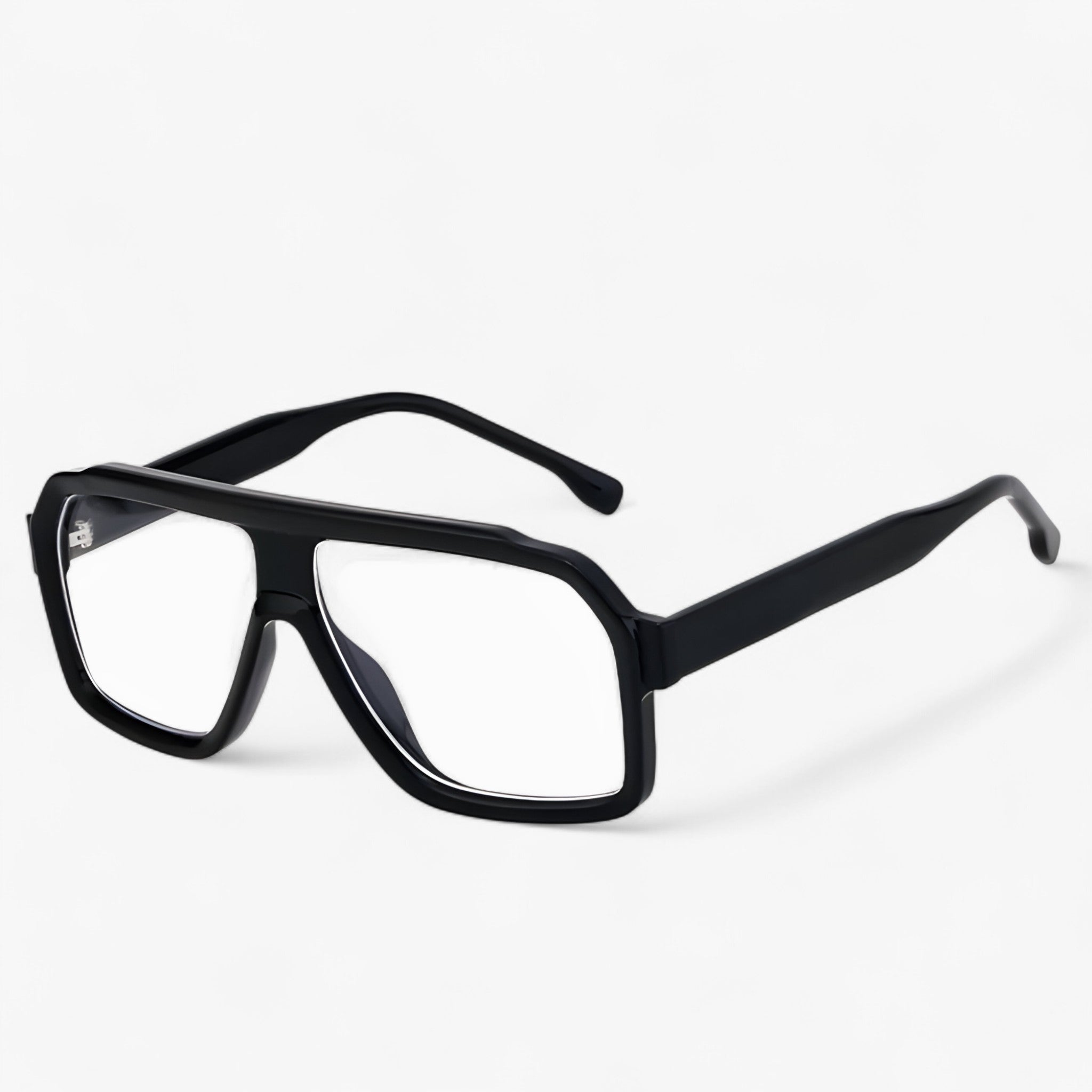 Nico | Occhiali da sole oversize in metallo di lusso - BlackWhite - - Concept Palermo