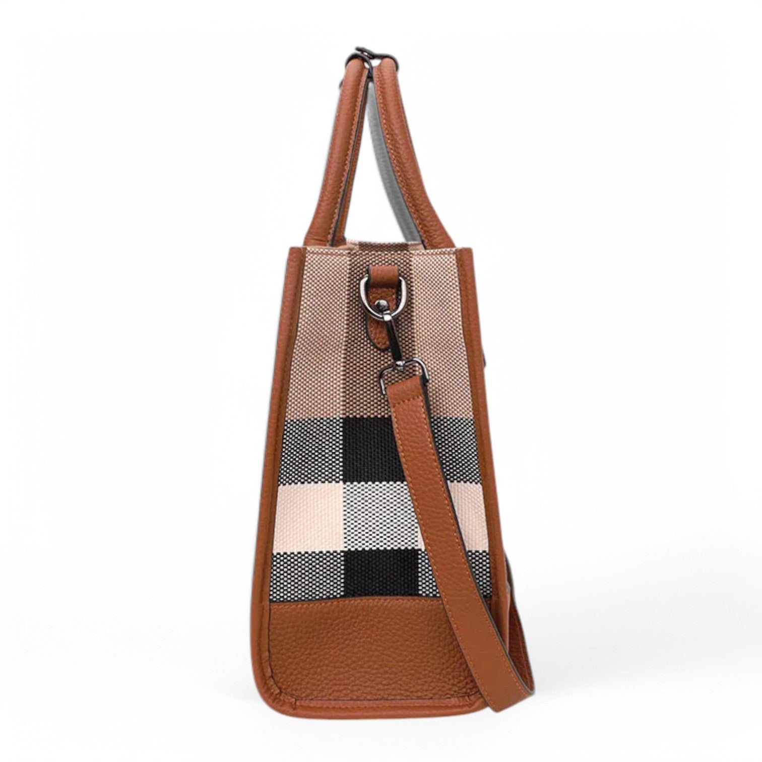 Stella | Elegante Borsa in Canvas a Righe - Spaziosa e Versatile - - bag Handbag women bag - Concept Palermo