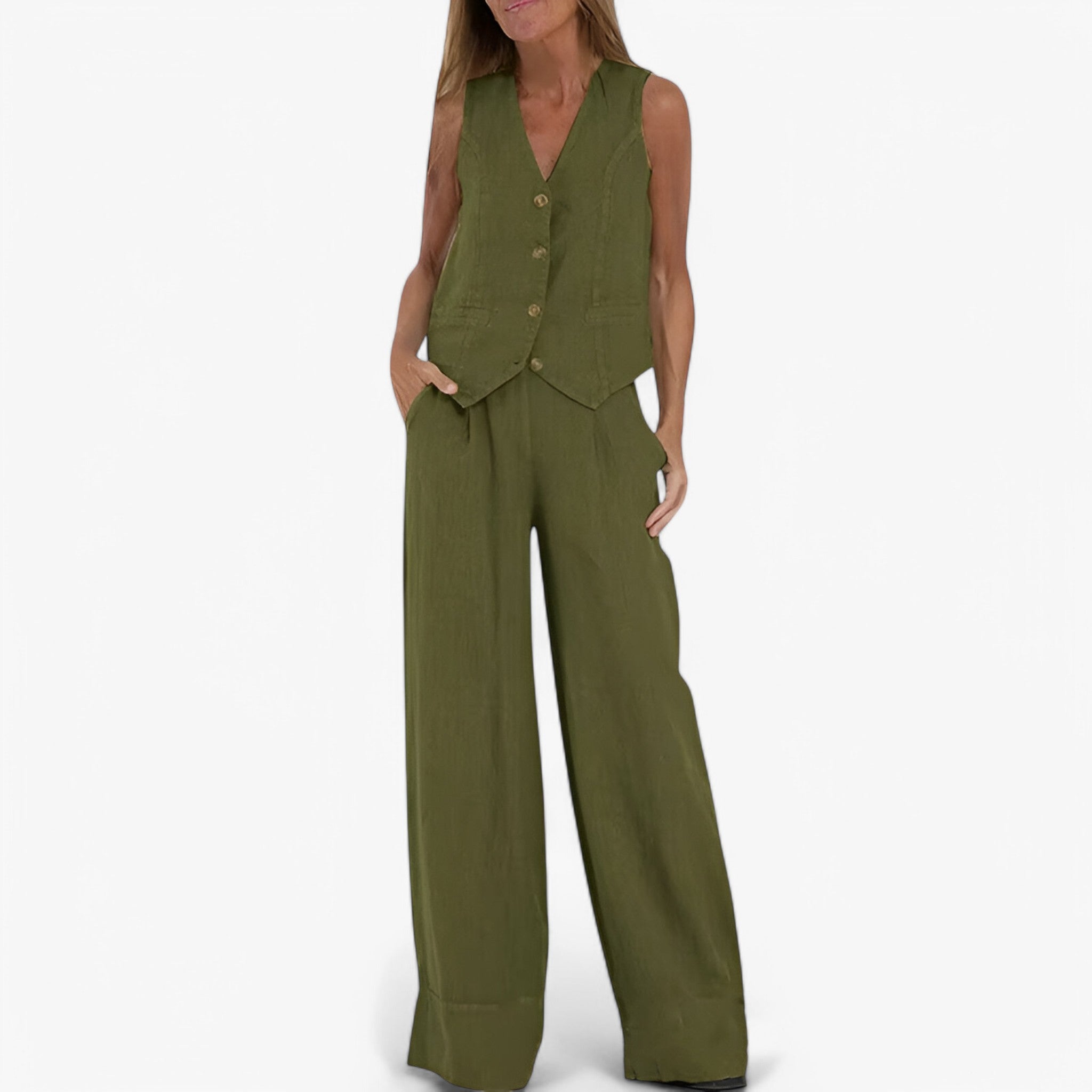 Lina | Gilet senza maniche (con pantaloni coordinati gratuiti) - - - Concept Palermo