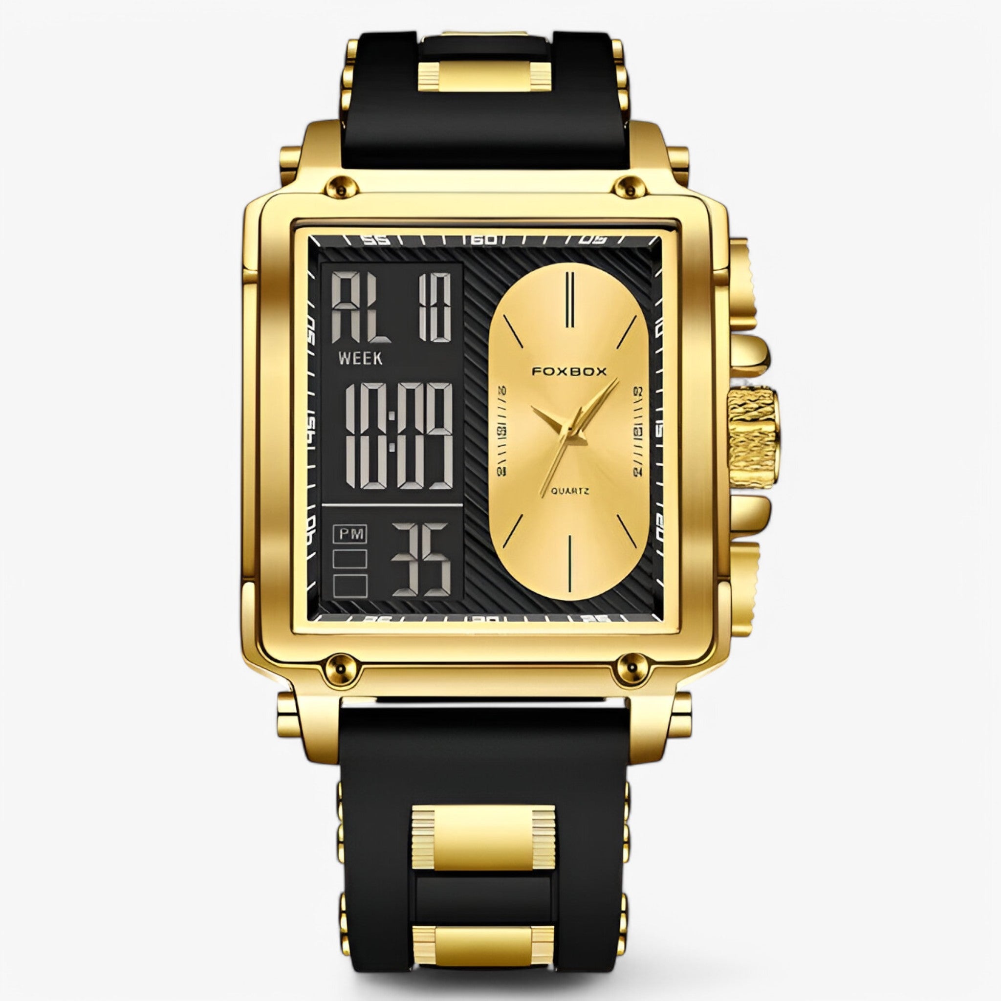 Rico | Orologio digitale sportivo impermeabile - oro nero - men watch watch for men - Concept Palermo