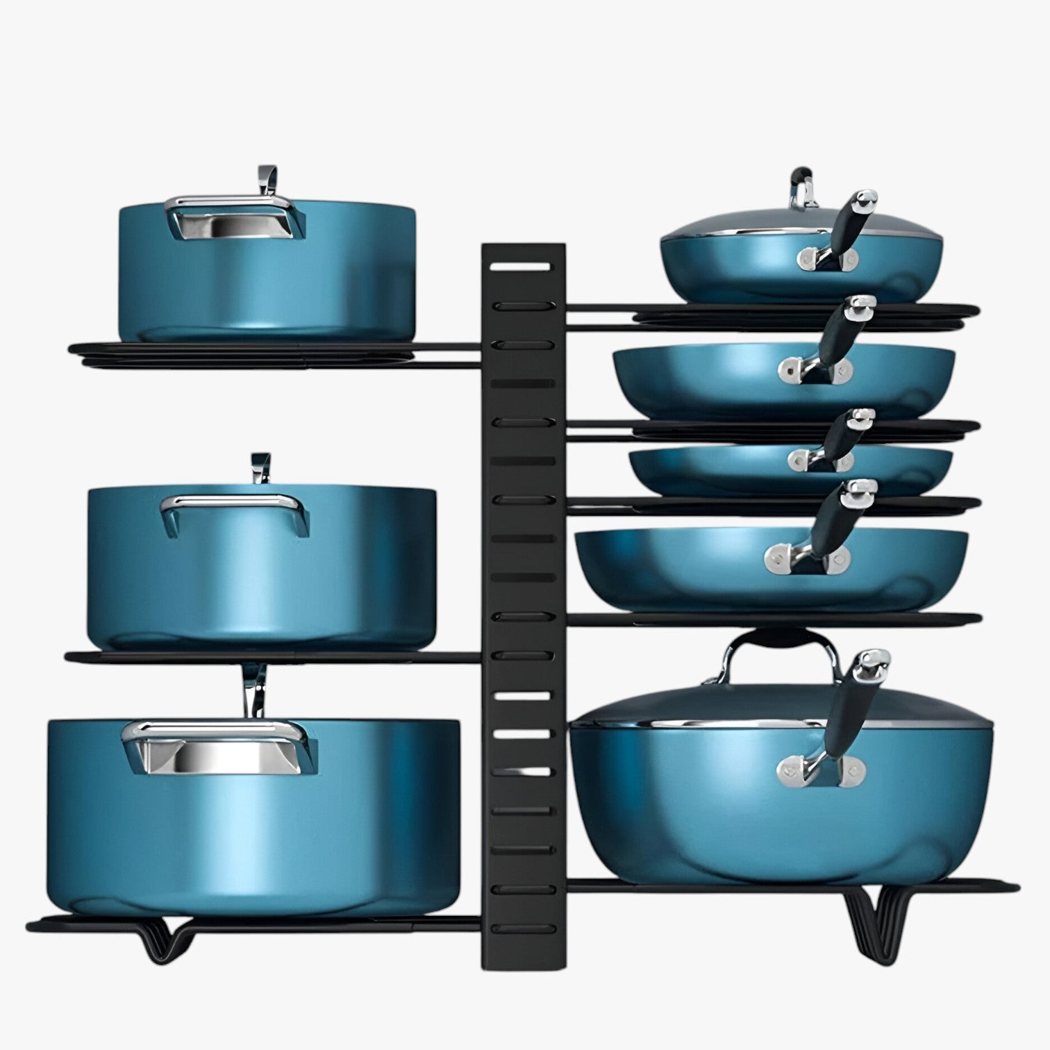 Leanna | Scaffale per pentole a 8 strati – salvaspazio e regolabile - - Kitchen kitchen accessory kitchen tools - Concept Palermo
