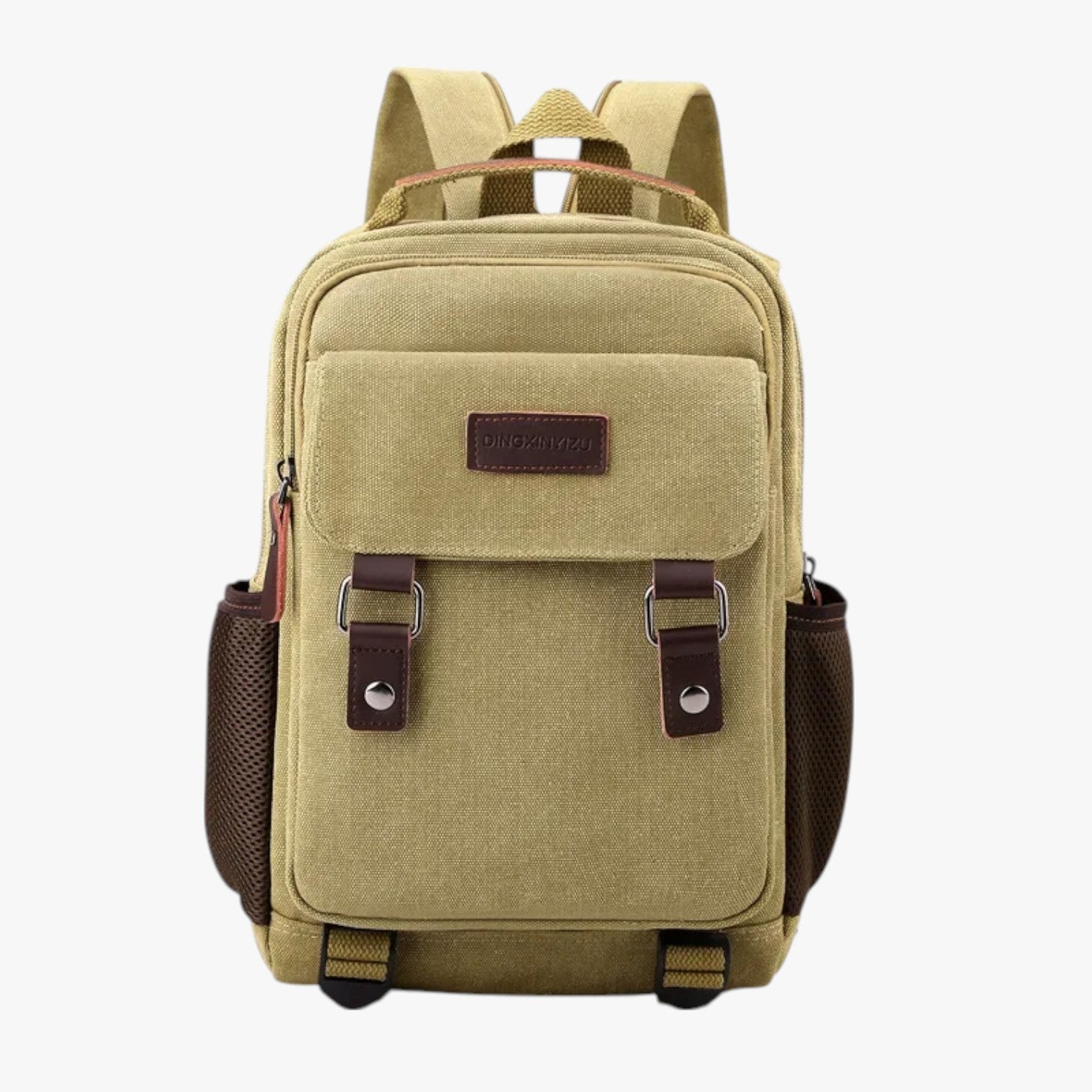 Ezrah | Mini Zaino Uomo Multiuso in Canvas - Khaki - bag Bags bags for men mens bag - Concept Palermo