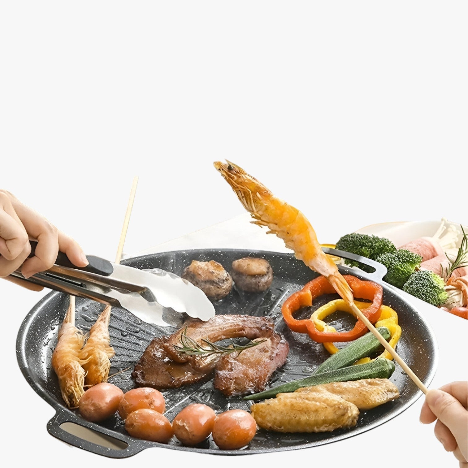 Eiden | Padella da Griglia Esterna Antiaderente – Perfetta per BBQ e Campeggio - - Kitchen kitchen accessory - Concept Palermo