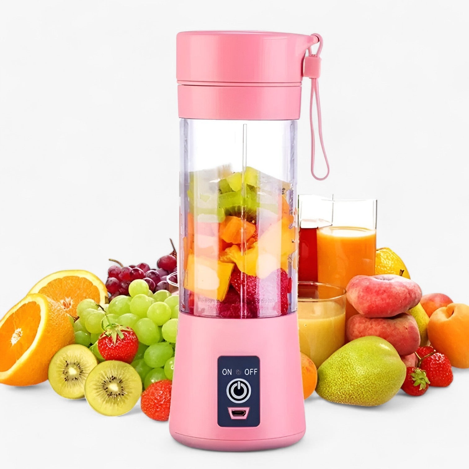 Karylle | Estrattore USB portatile: Smoothie freschi in qualsiasi momento e ovunque - Rosso - Kitchen kitchen accessory kitchen gadgets - Concept Palermo