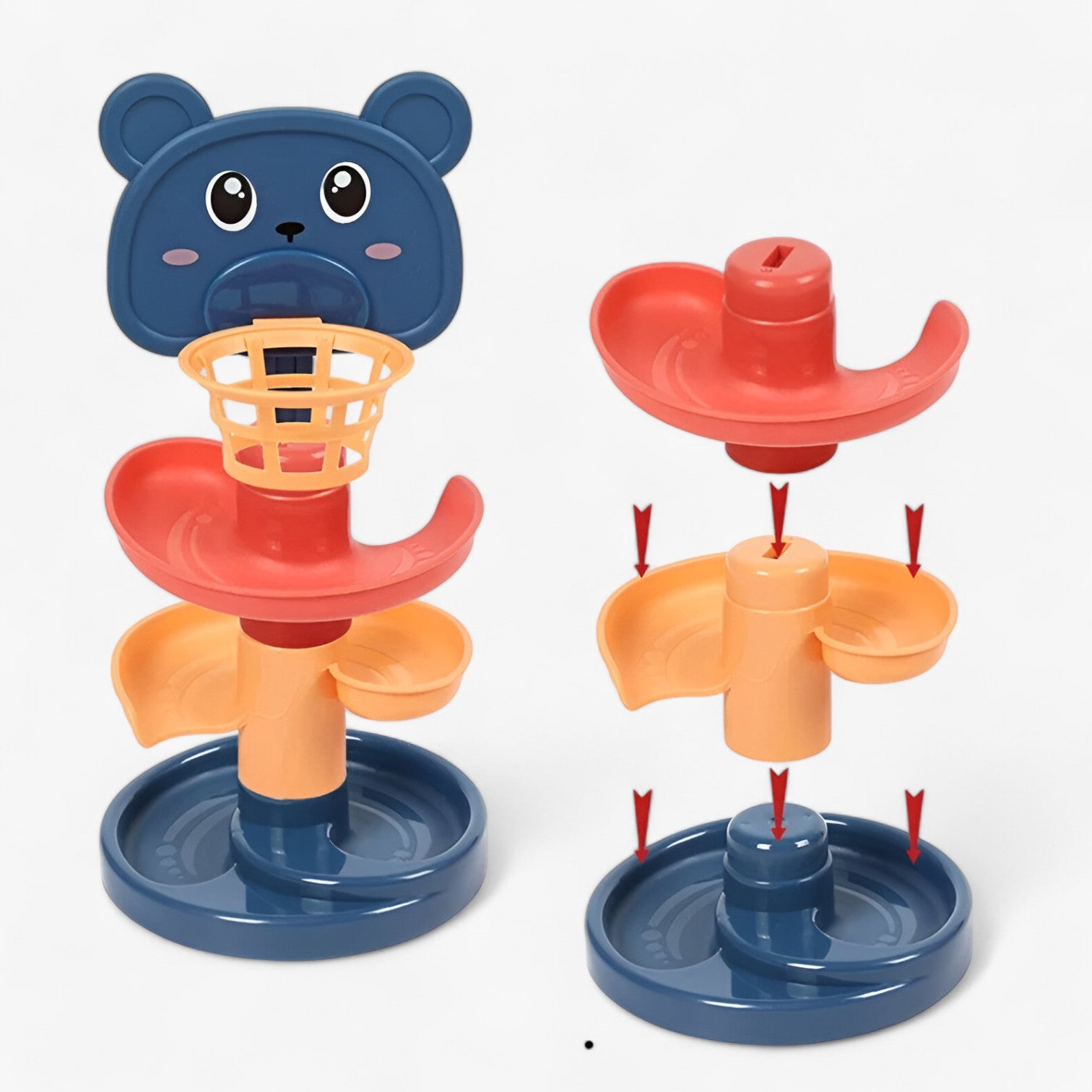 Giocattolo Educativo per Bambini | Palla Rotante e Torre da Impilare per Educazione Infantile - - toys toys & gifts toys for kids - Concept Palermo