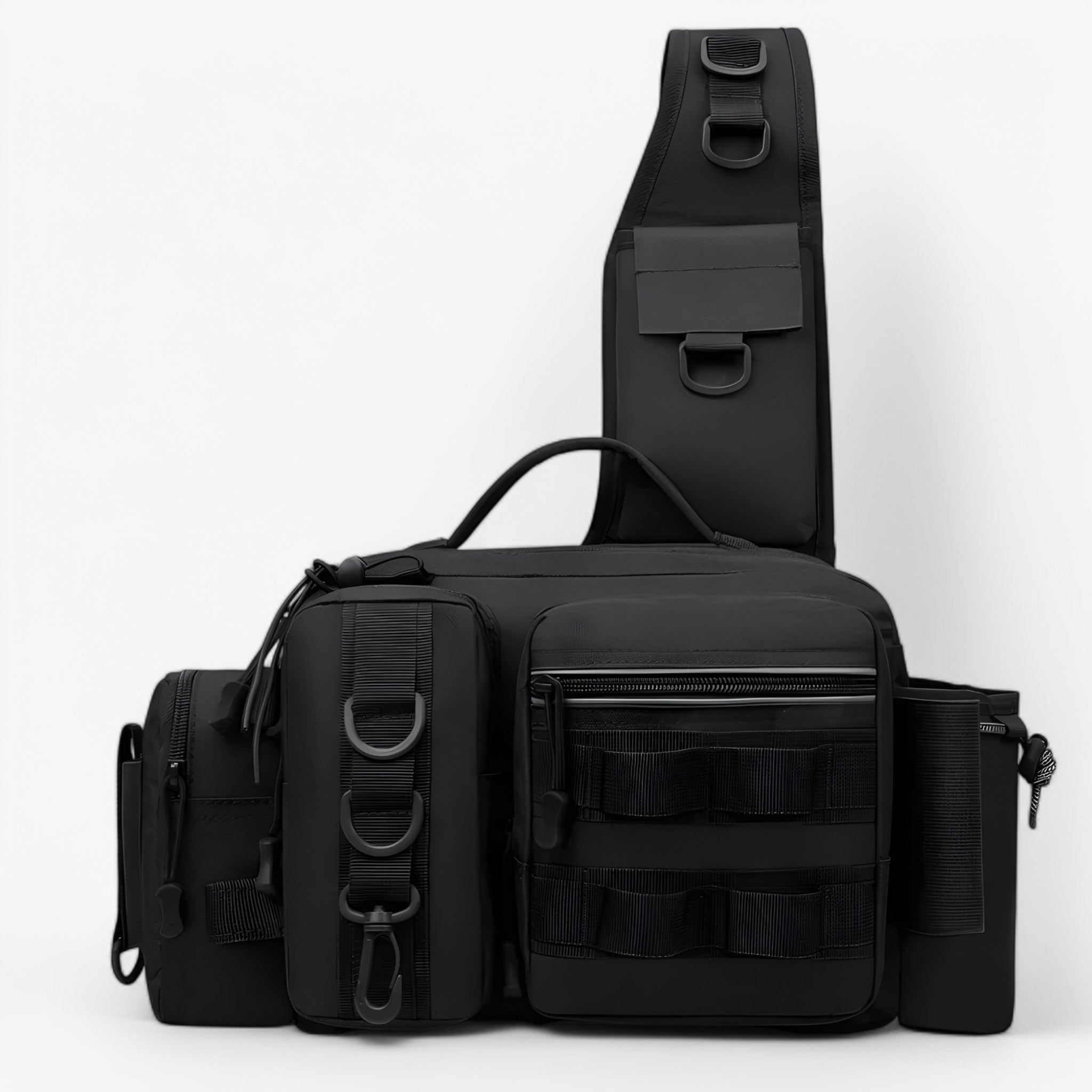 Borse da pesca con portapescatori e design a due livelli - Nero - bag bags fishing bag - Concept Palermo