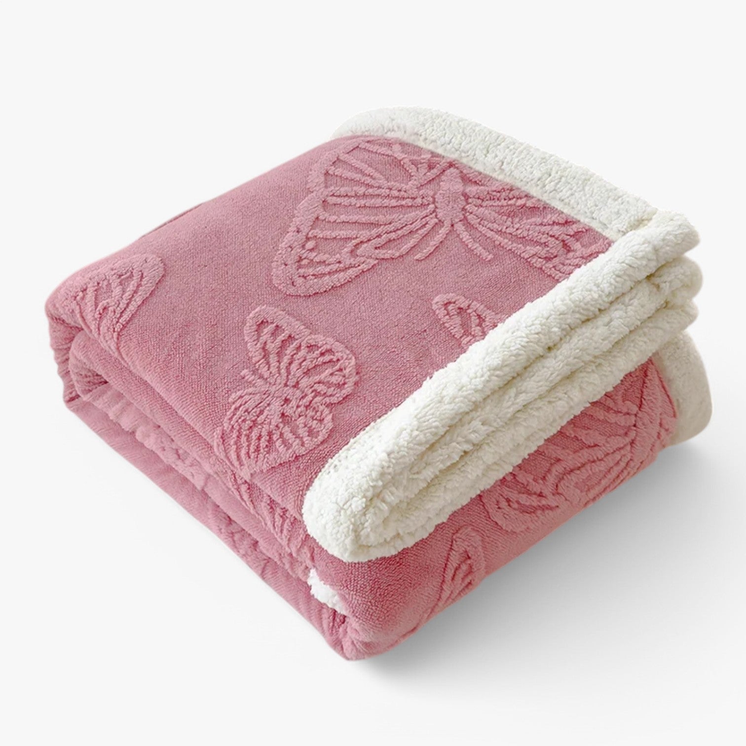 Fenna | Coperta in morbido fleece corallo – Calore & comfort - Rosa - bedroom Home - Concept Palermo