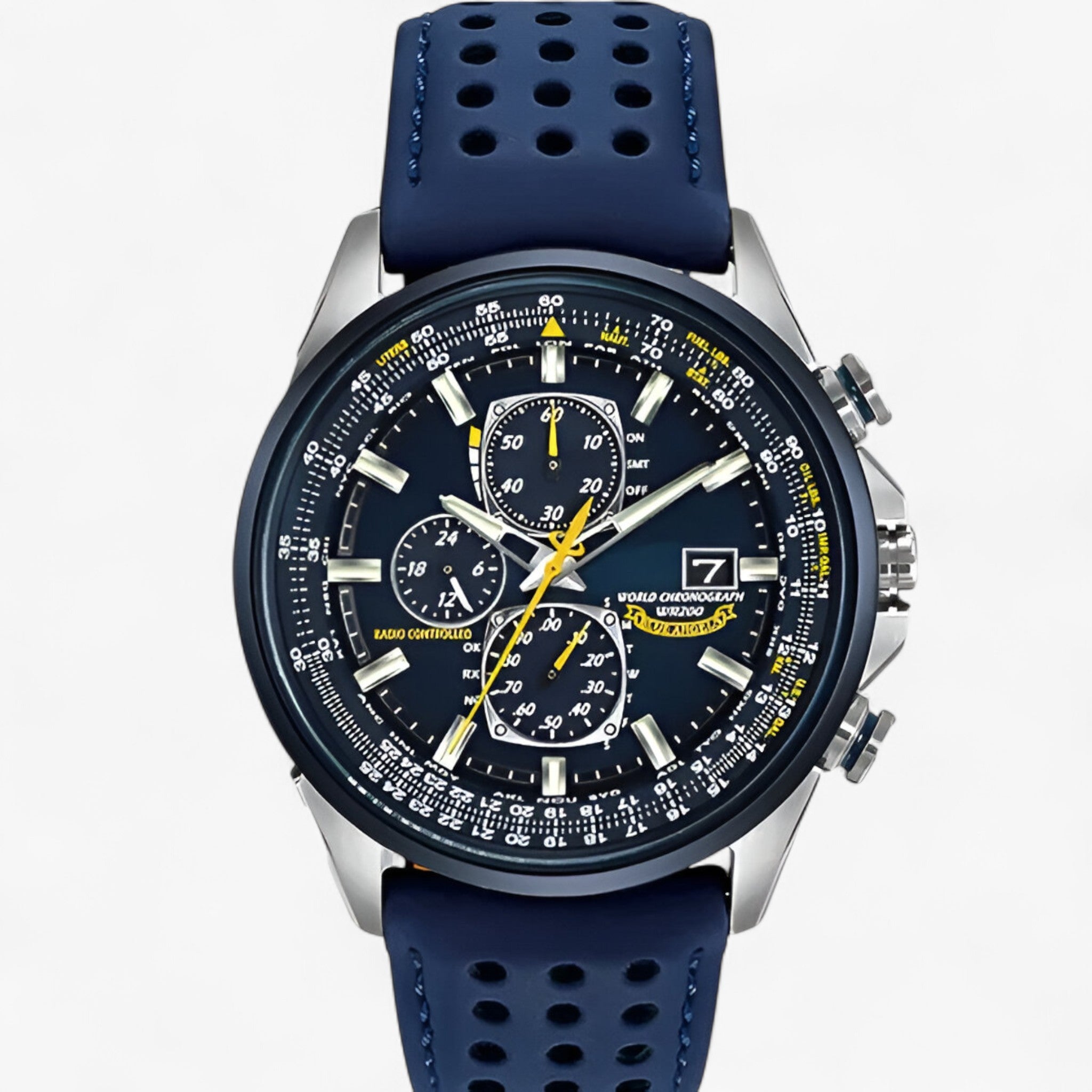Orologio cronografo MultiSteel - Un vero orologio - Cintura blu a 3 bottoni - watches WATCHES FOR MEN - Concept Palermo