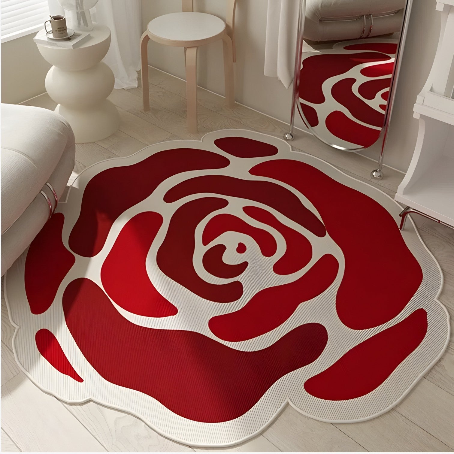 Frostine | Tappeto in cristallo floreale – Morbido, Elegante e Antiscivolo - - bedroom Home home decor - Concept Palermo