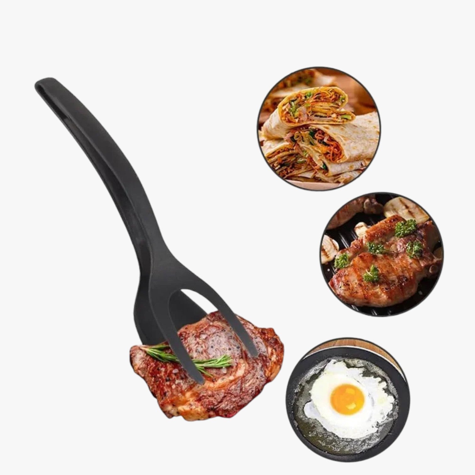 Carson | Spatola-pinza in silicone 2-in-1 per uova e pesce - - Kitchen Kitchen Essentials kitchen tools - Concept Palermo