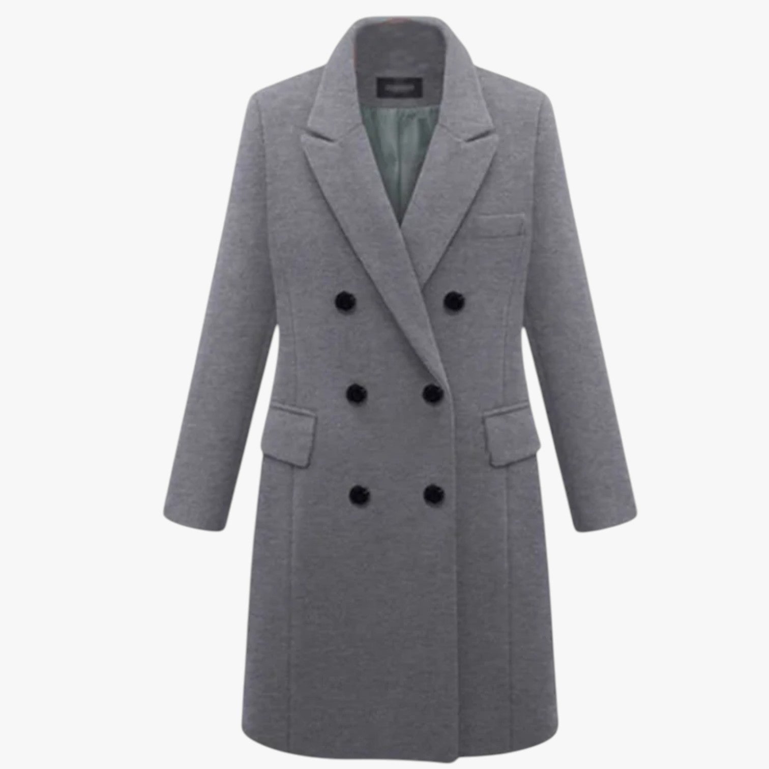 Darla | Elegante giacca in lana da donna: calda, morbida e perfetta per l'ufficio - grigio - coats coats for women female coat Jackets & Coats - Concept Palermo