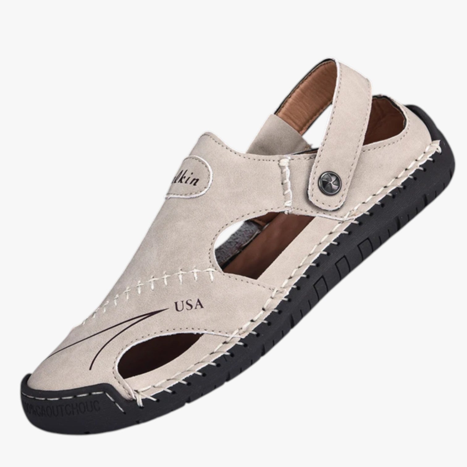 Owen | Sandali estivi da uomo - Pelle traspirante e suola antiscivolo per un tocco di stile - Beige - casual sandals stylish sandals women sandals - Concept Palermo