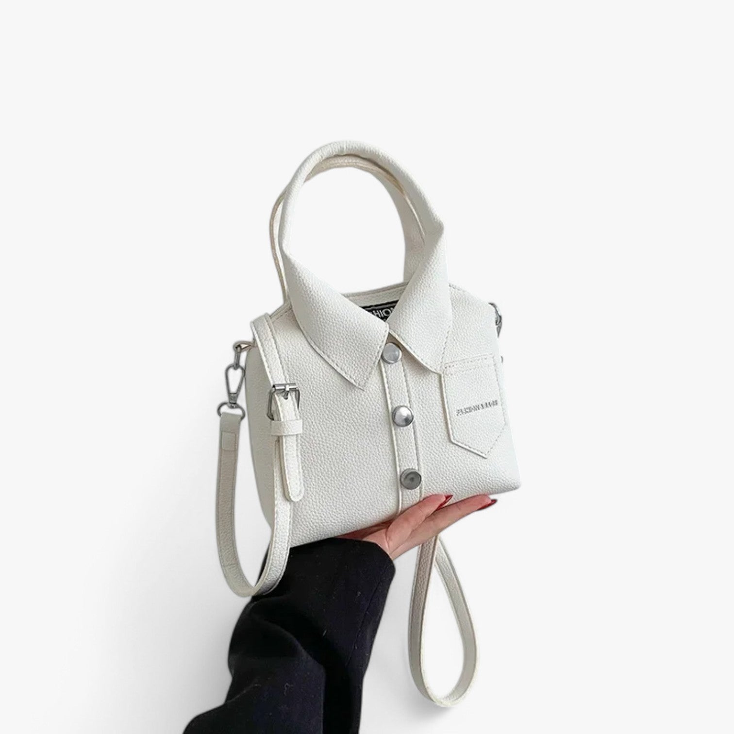 Eleanor | Borsa a tracolla compatta in PU – Design elegante, comodità quotidiana - Bianco - bag handbags women bag - Concept Palermo