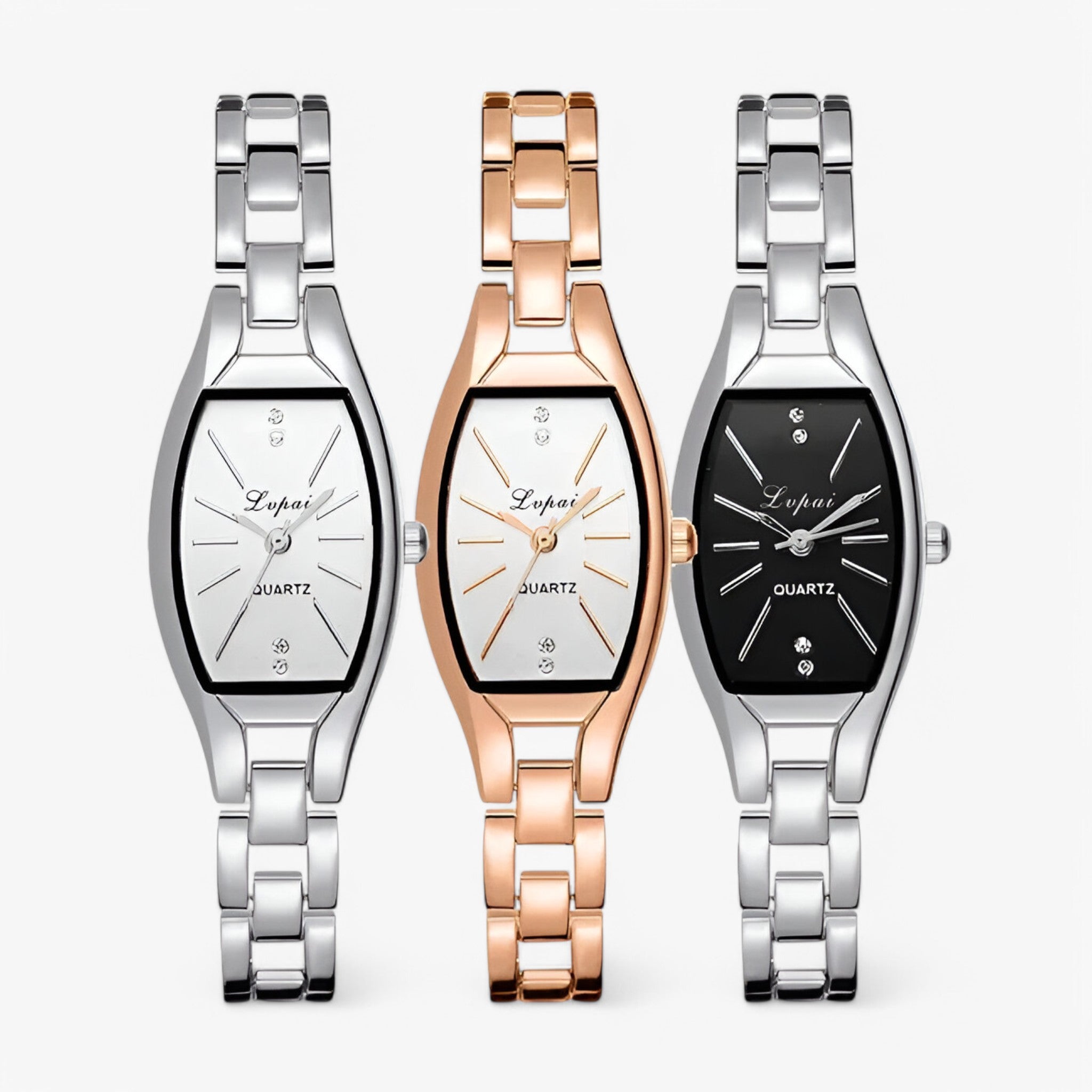 Léa | Orologio da donna minimalista con piccolo quadrante e dettagli in diamanti - - female watch watch for women - Concept Palermo