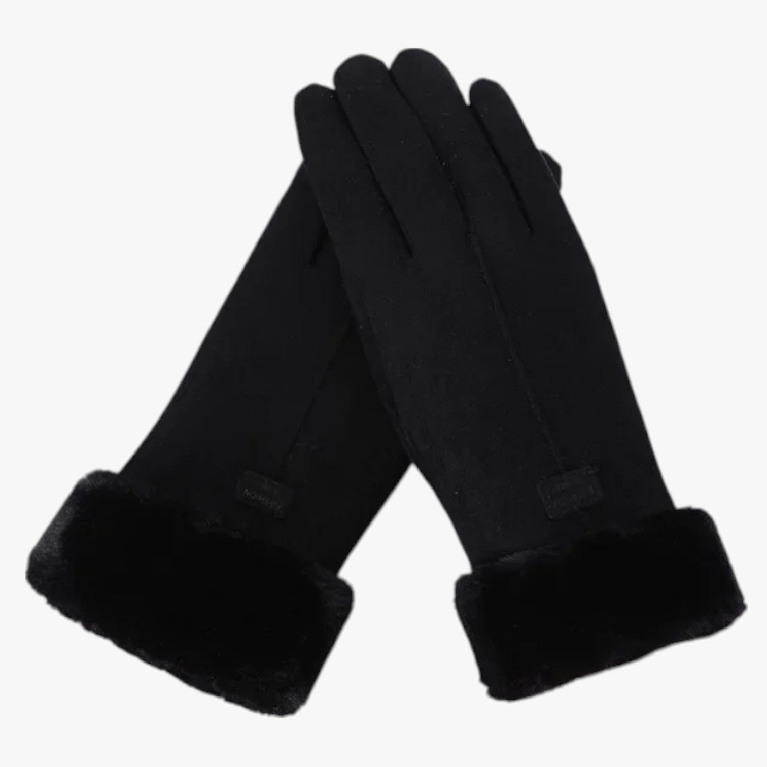 Esther | Guanti Invernali Donna Caldi in Peluche Touchscreen Antivento - Nero Una Taglia - gloves winter gloves - Concept Palermo