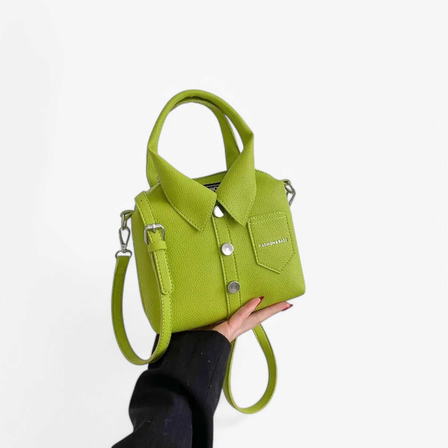 Eleanor | Borsa a tracolla compatta in PU – Design elegante, comodità quotidiana - Verde - bag handbags women bag - Concept Palermo