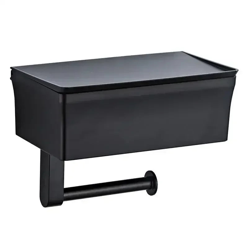 ElegantEssentials™ Porta rotolo di carta igienica - Esperienza di eleganza funzionale - Nero - - Concept Palermo