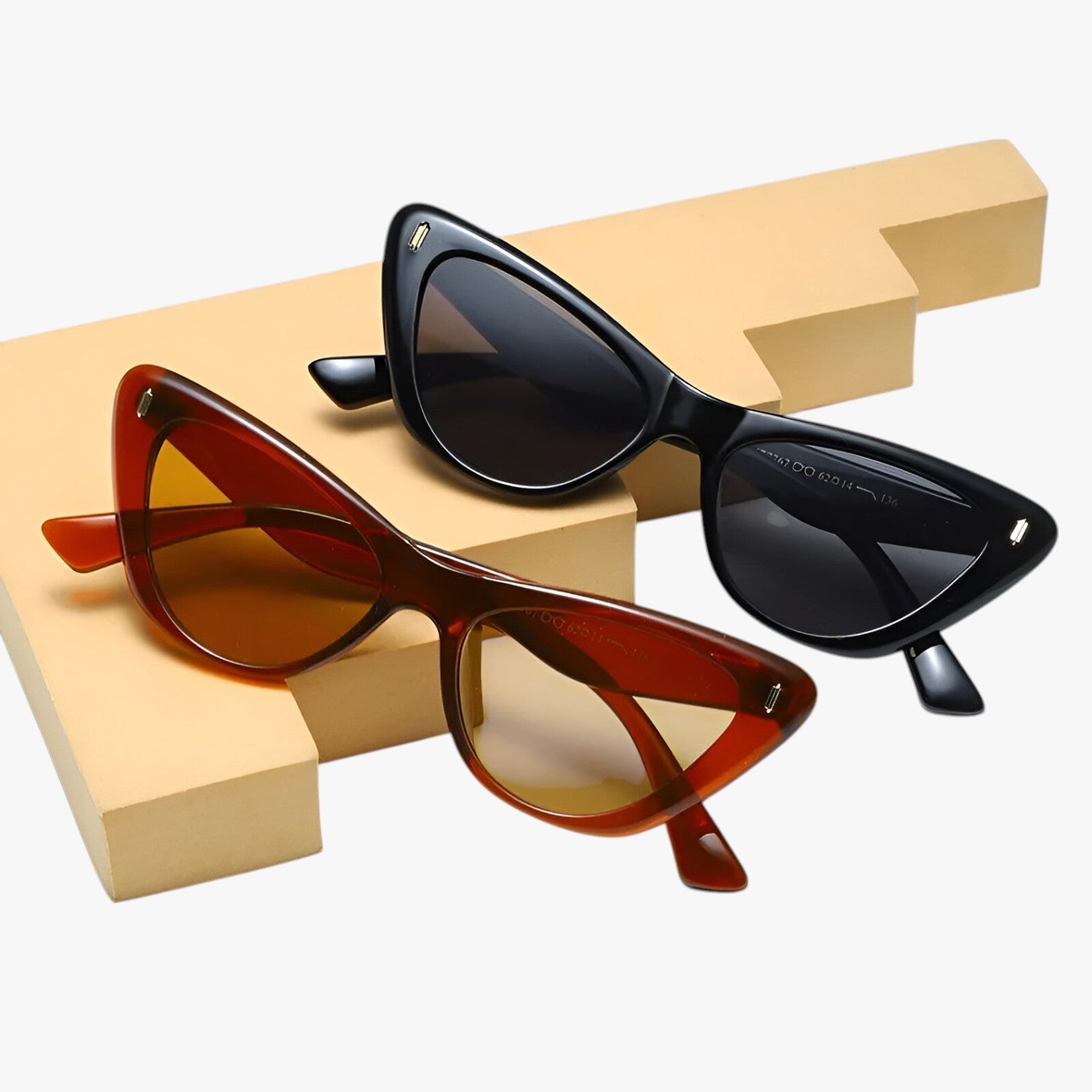 Kamila | Vintage Chic - Occhiali da sole Cat-Eye Ovali per protezione UV - - Fashion Sunglasses polarized sunglasses women Sunglasses - Concept Palermo