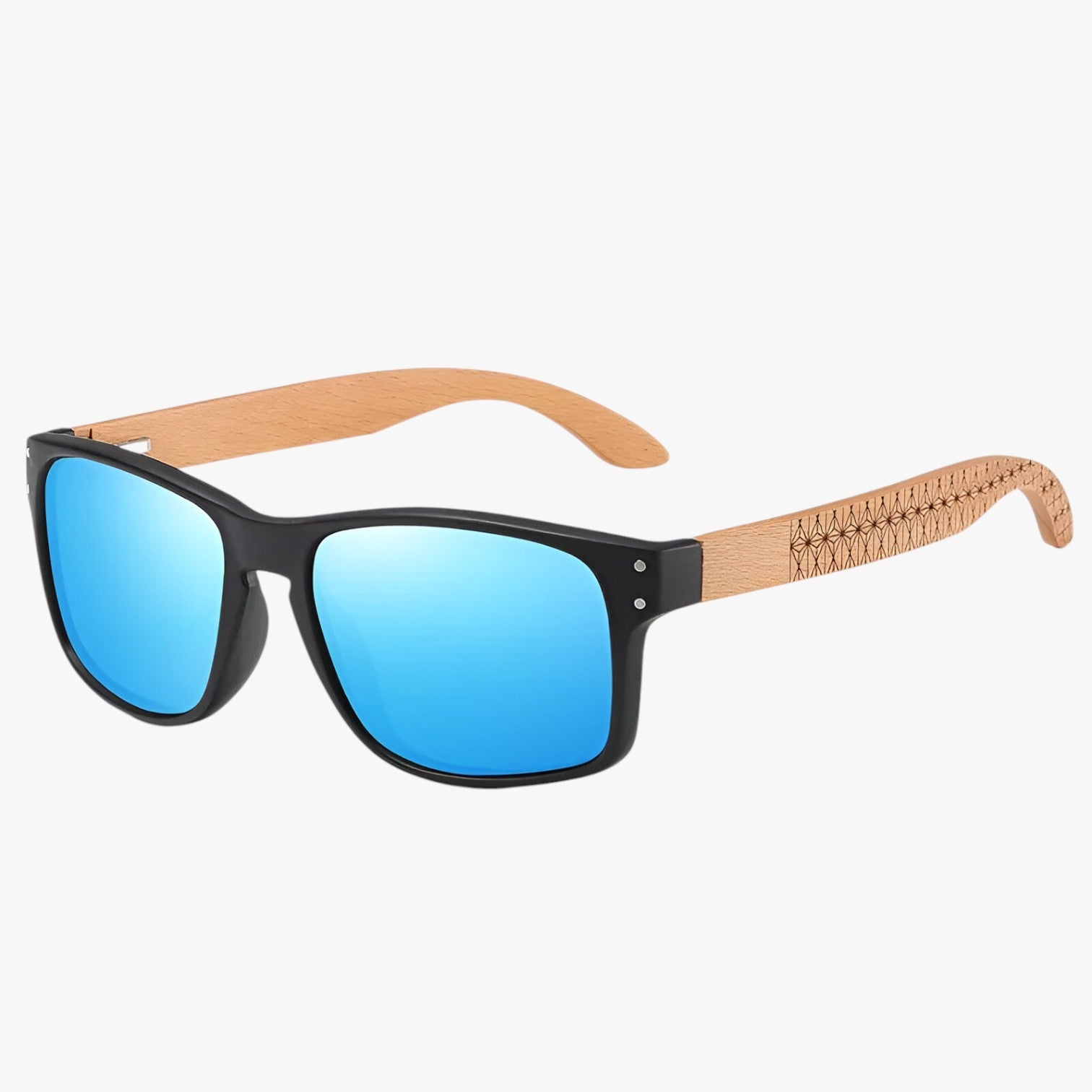 Arjun | Midnite Star Occhiali da sole in legno – Protezione UV elegante per uomini - Blu - mens sunglasses Sunglasses - Concept Palermo