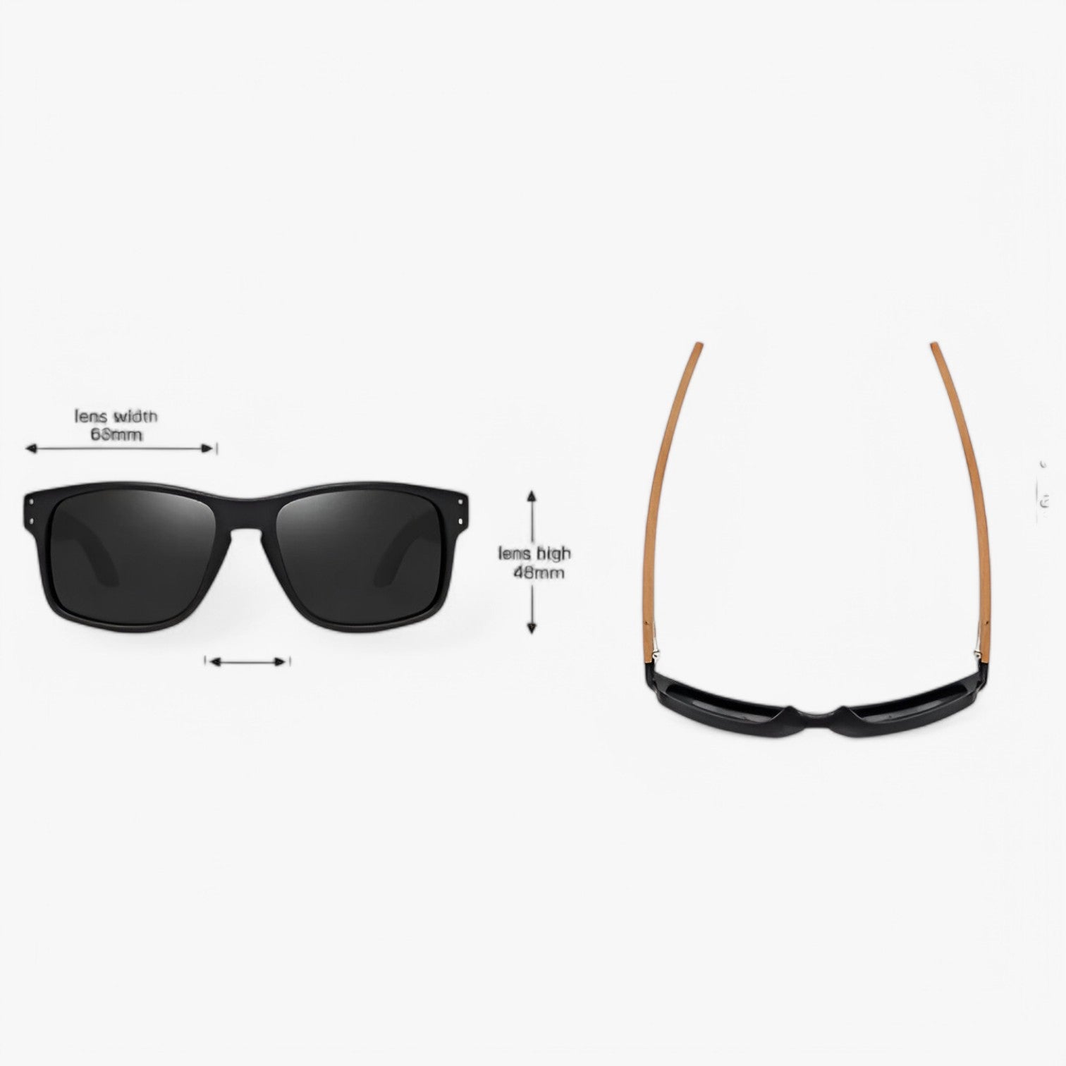 Arjun | Midnite Star Occhiali da sole in legno – Protezione UV elegante per uomini - - mens sunglasses Sunglasses - Concept Palermo