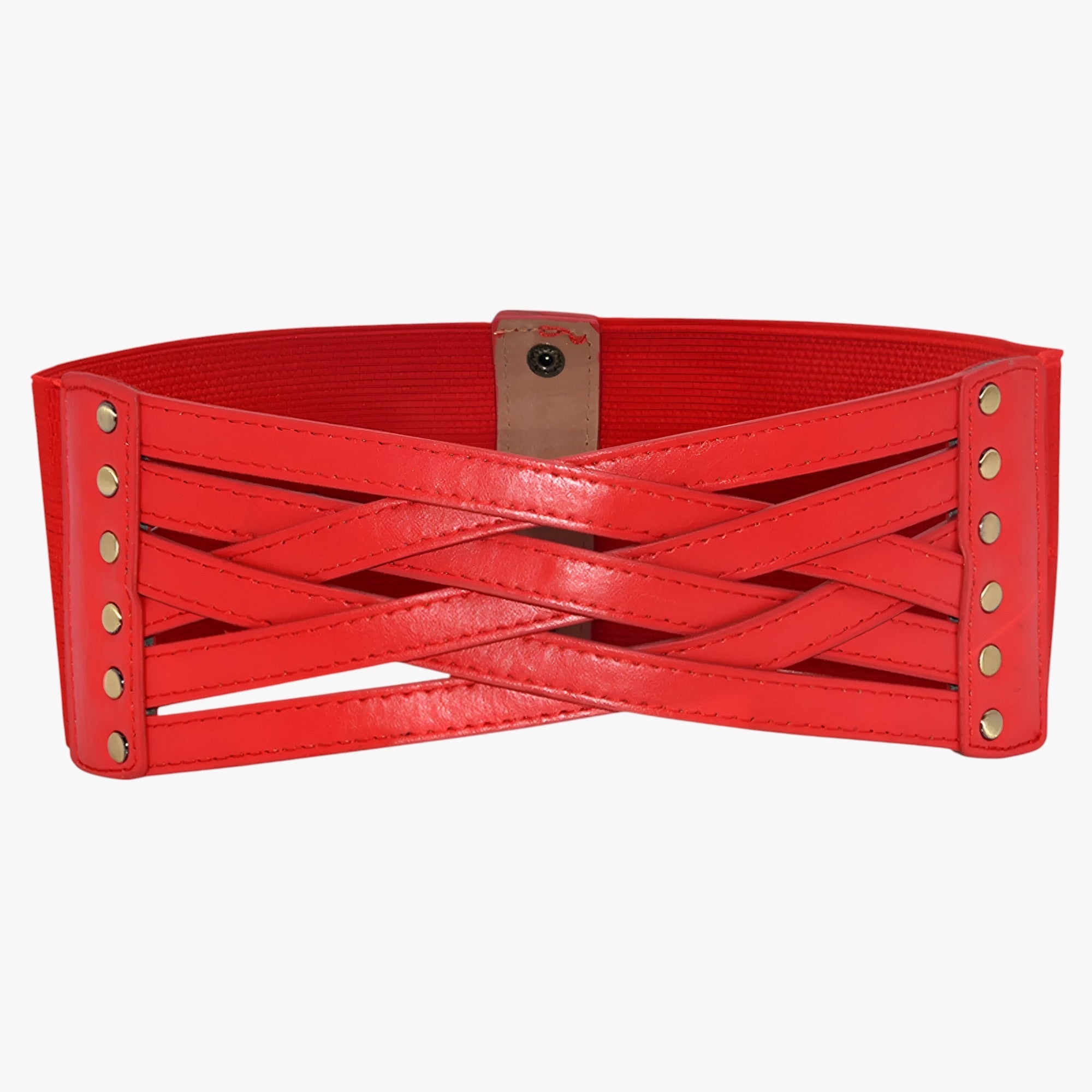 Carly | Eleganza Vintage – Fascia elastica per comfort e stile - rosso - belts waist belt for women Womens belt - Concept Palermo