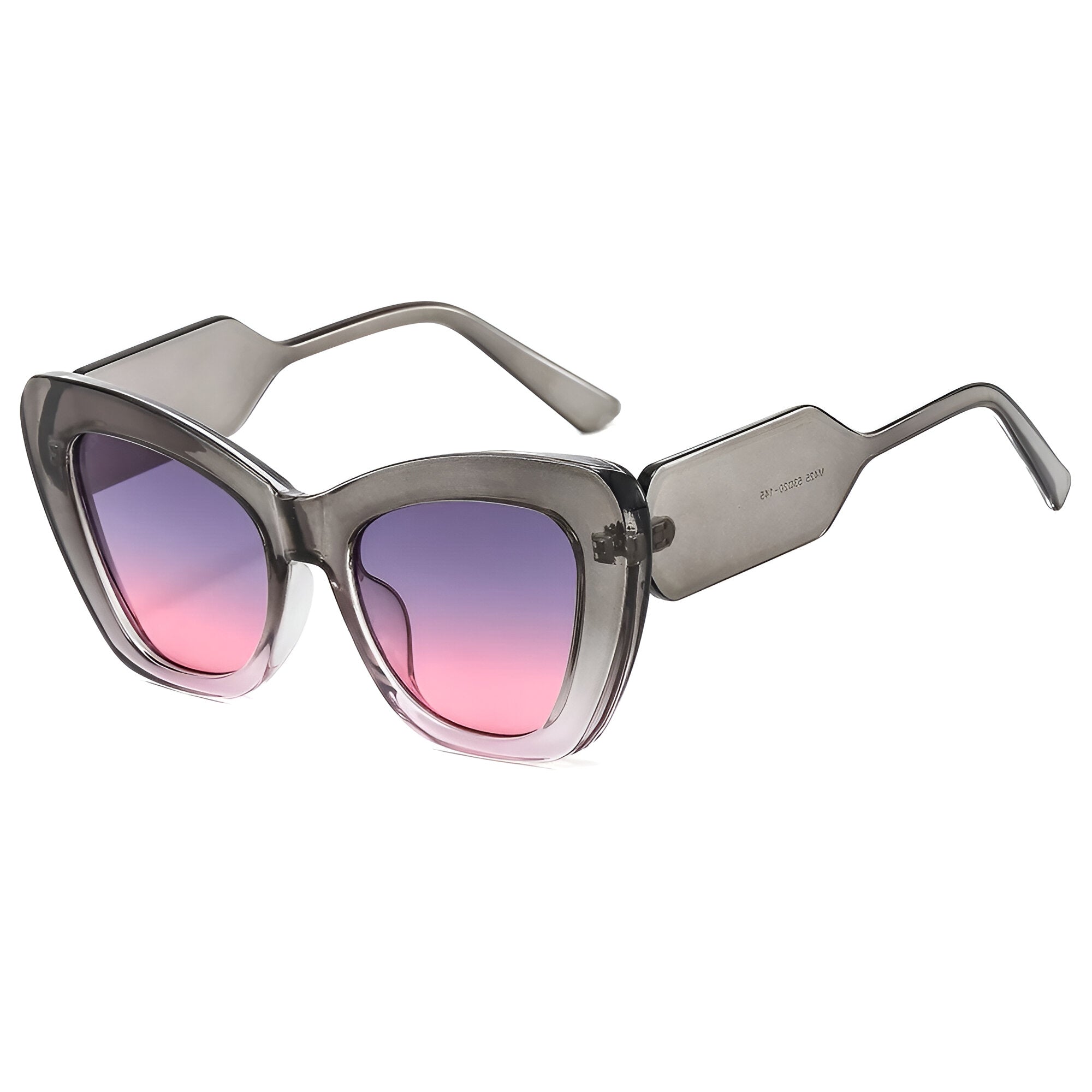 Melanie | Occhiali da sole oversize a forma di occhio di gatto con protezione UV400 - rosa grigio come immagine - Cat Eye Sunglasses cateye sunglasses Fashion Sunglasses polarized sunglasses women Sunglasses womens sun glasses - Concept Palermo