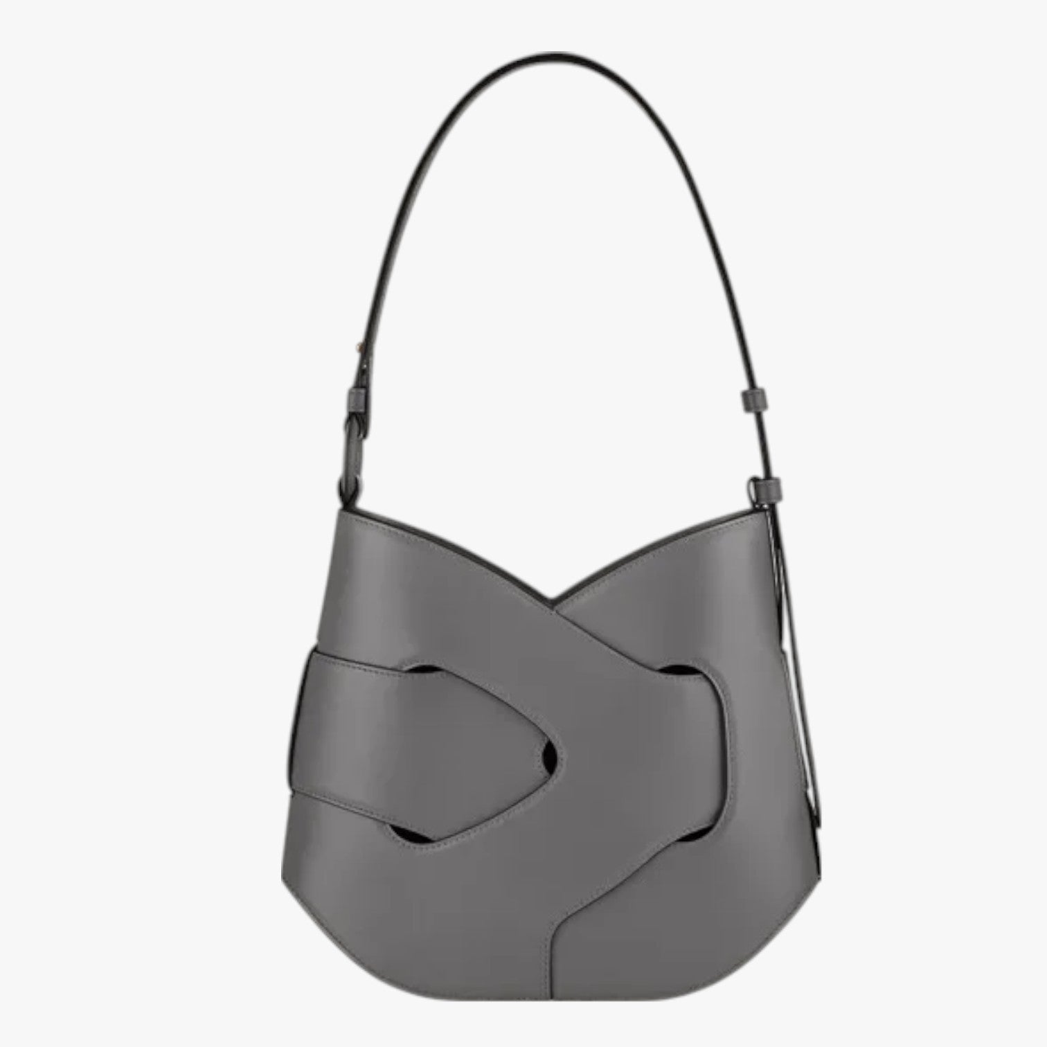 Skye | Borsa a tracolla in pelle intrecciata - Francia Grigio 26x6x28cm - bag Bags Shoulder Bags women bags - Concept Palermo