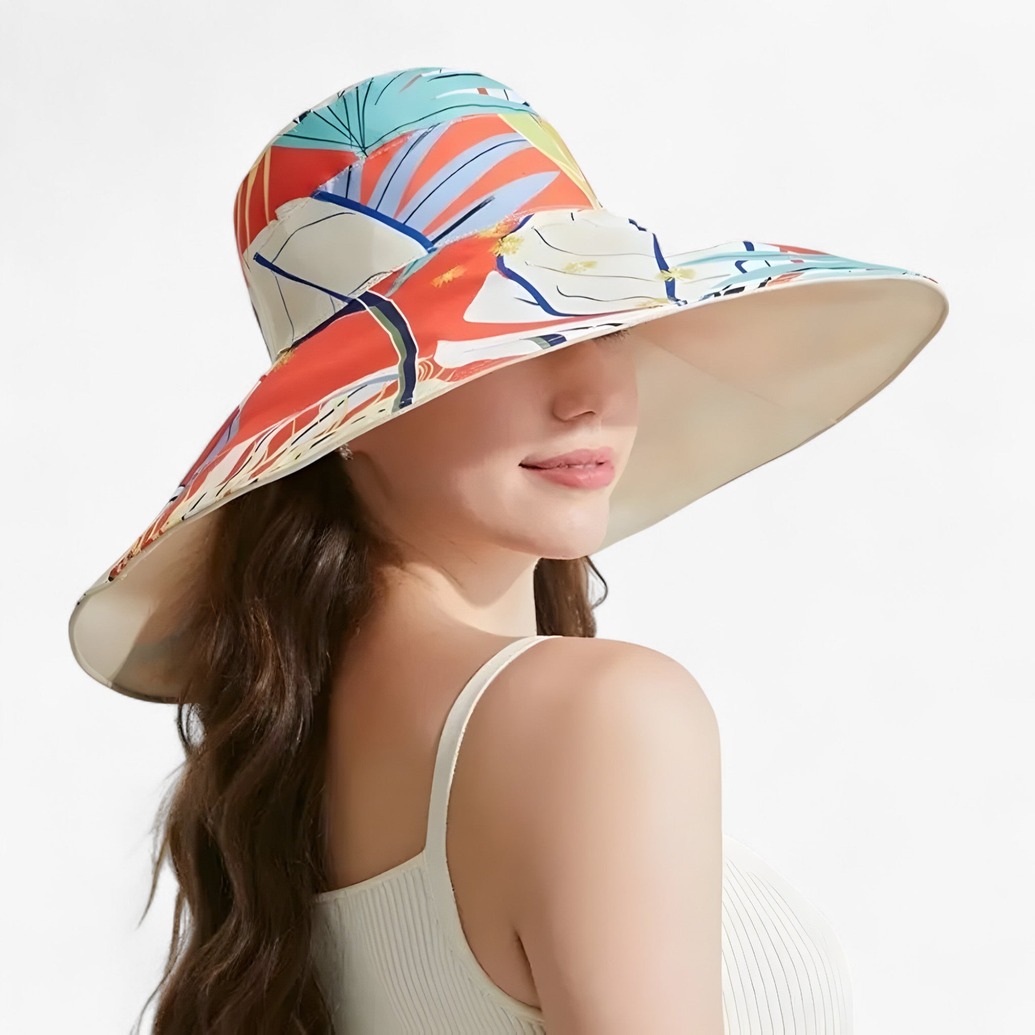 Jillian | Cappello Estivo con Ampia Tesa Reversibile - - - Concept Palermo